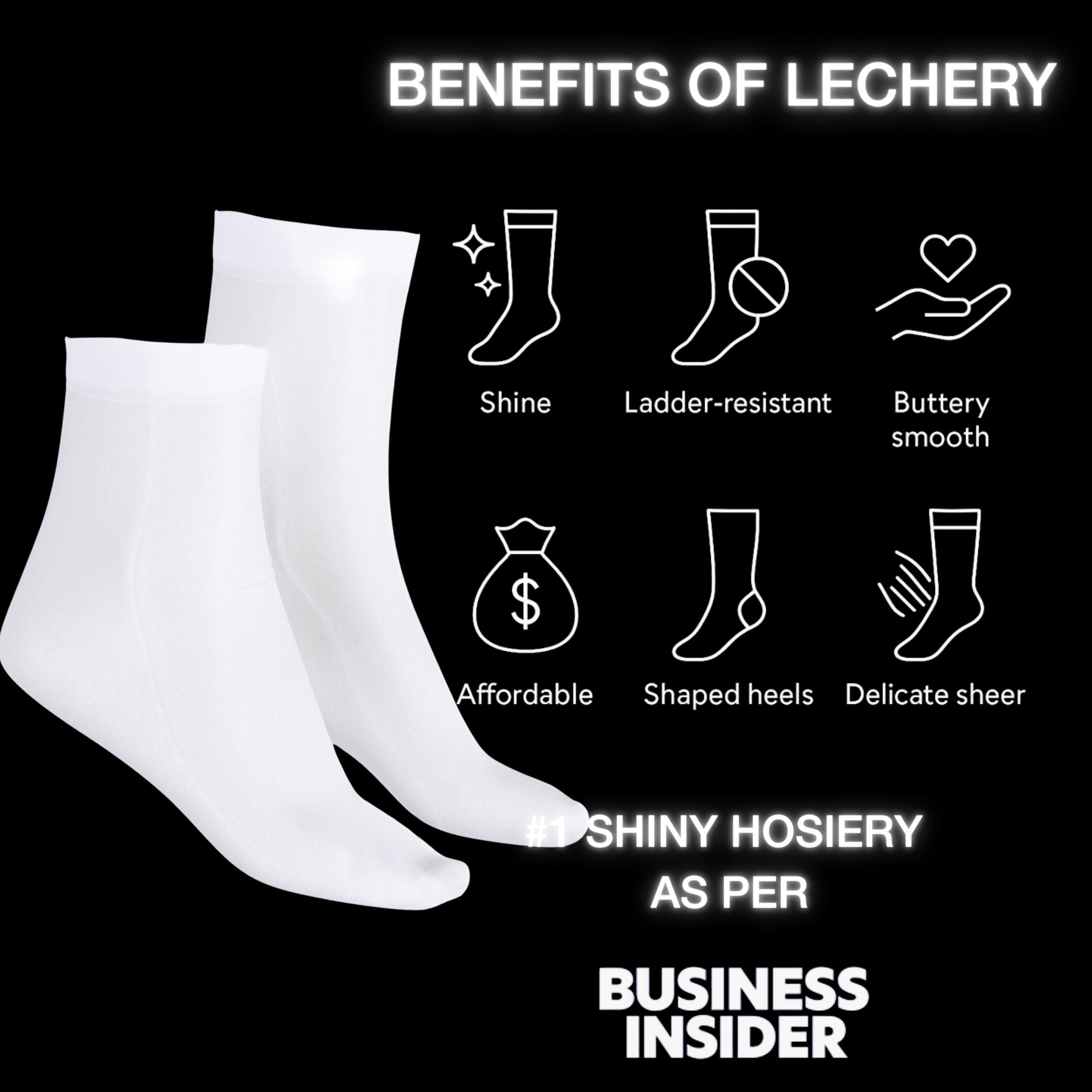 Lustrous Shiny Sheer Socks (2-Pack)