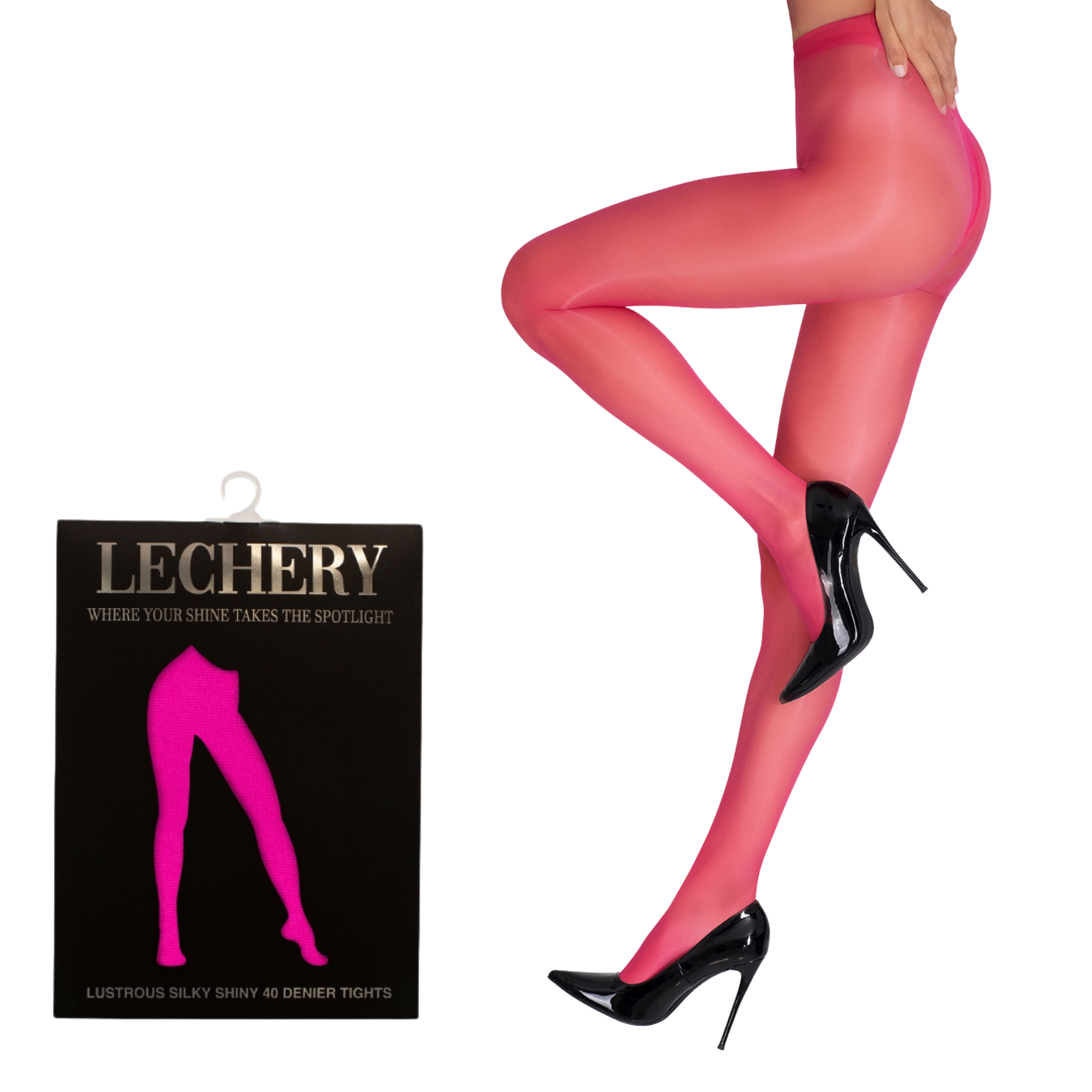 Lustrous Shiny Semi-Opaque Pantyhose