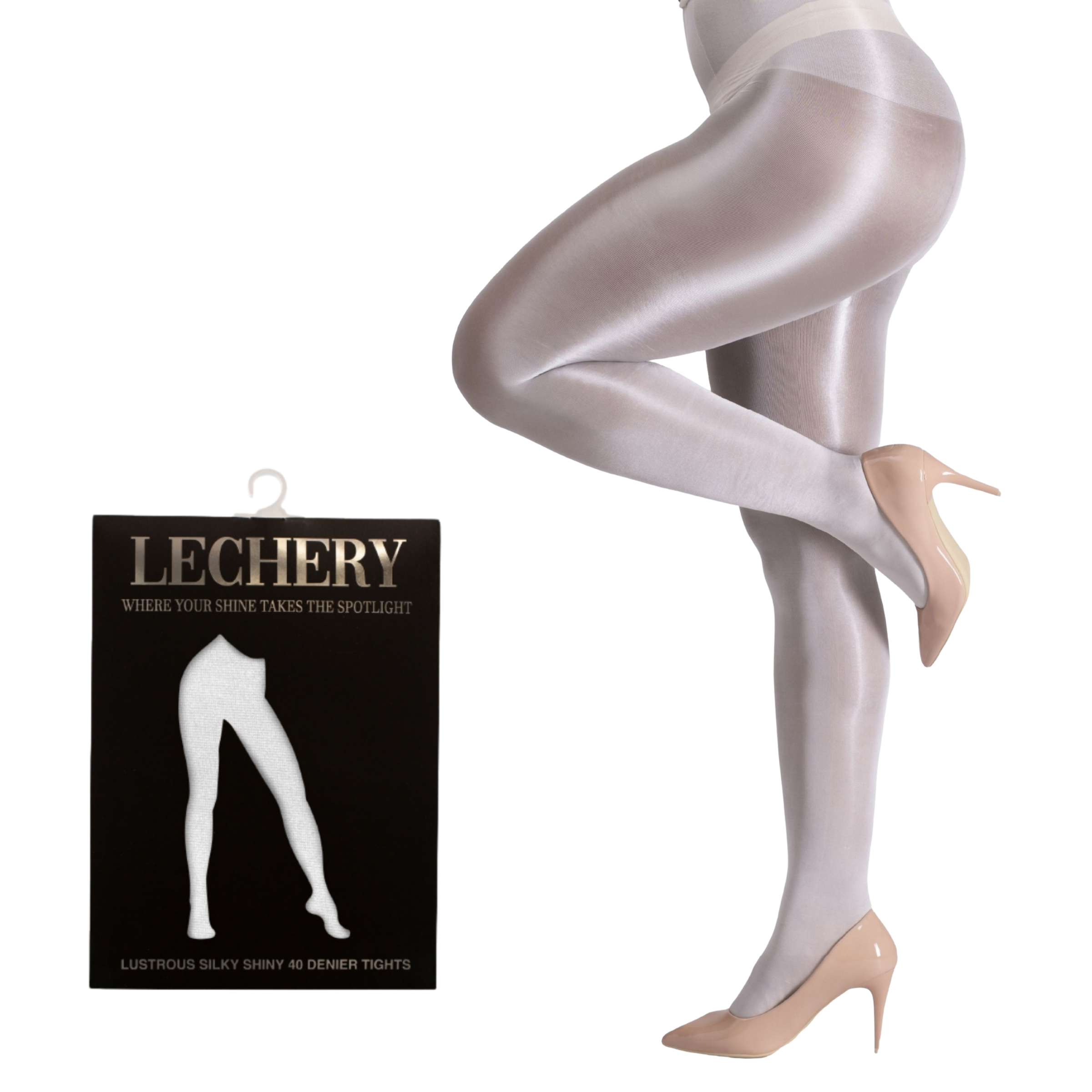 Lustrous Shiny Semi-Opaque Pantyhose