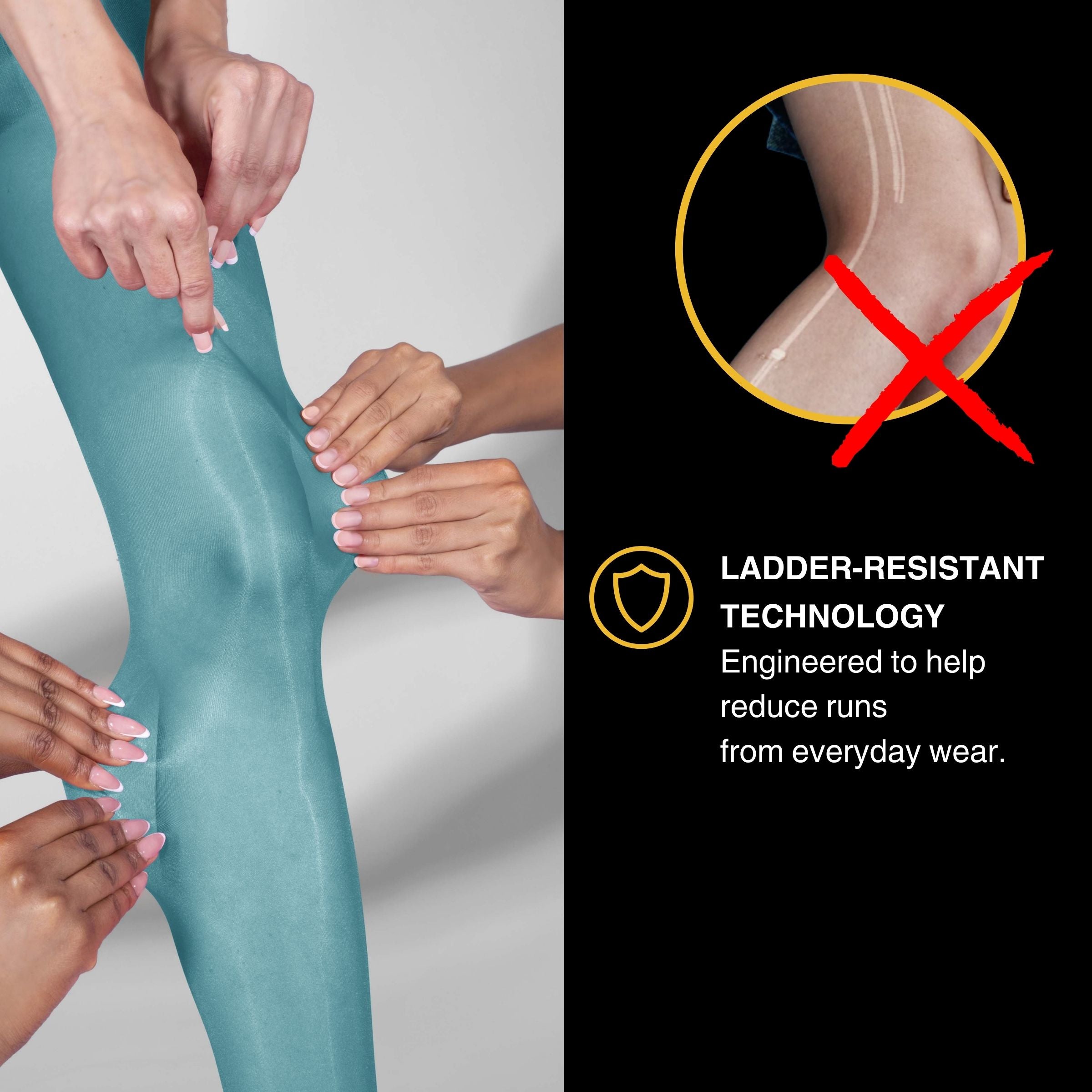 Lustrous Shiny Semi-Opaque Pantyhose