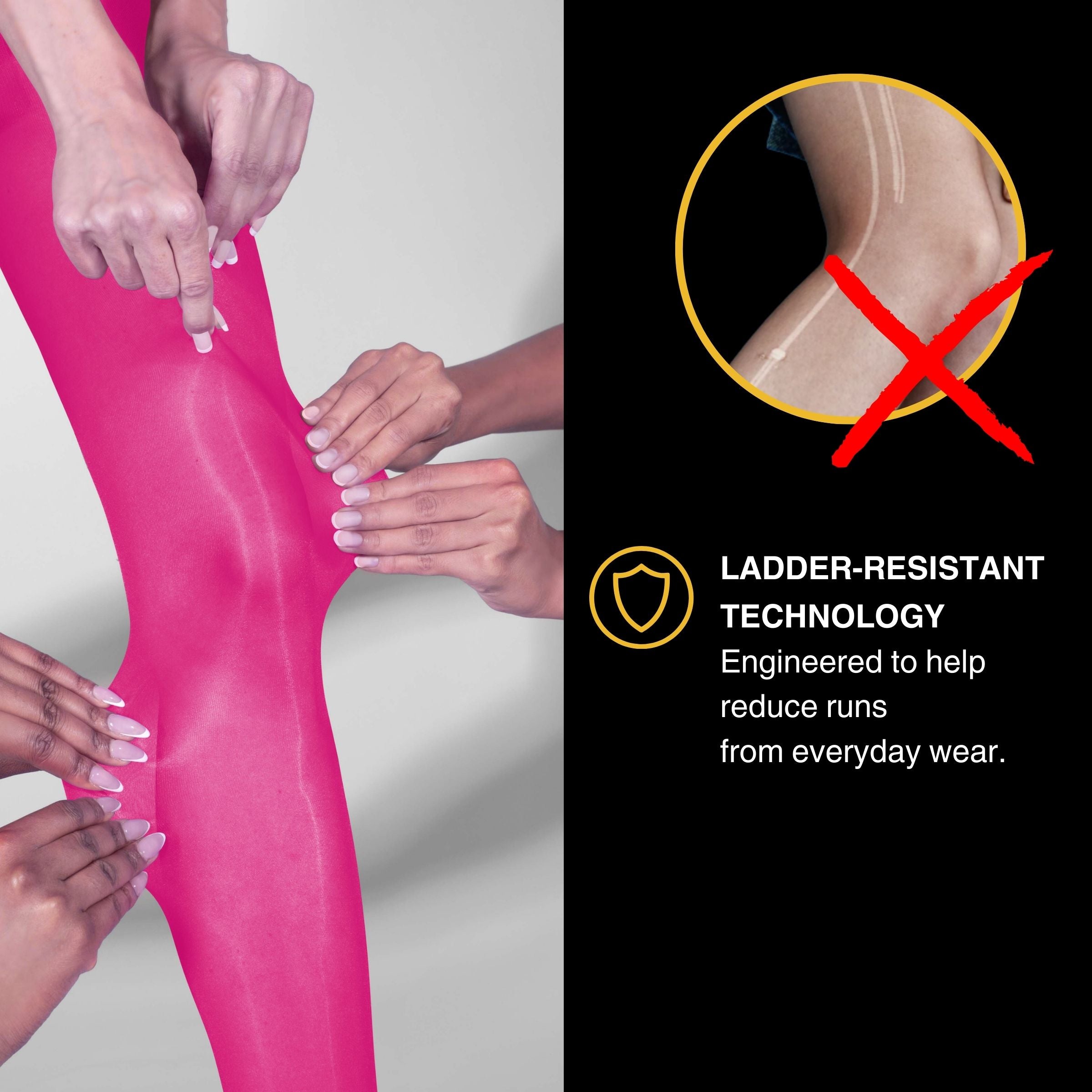 Lustrous Shiny Semi-Opaque Pantyhose