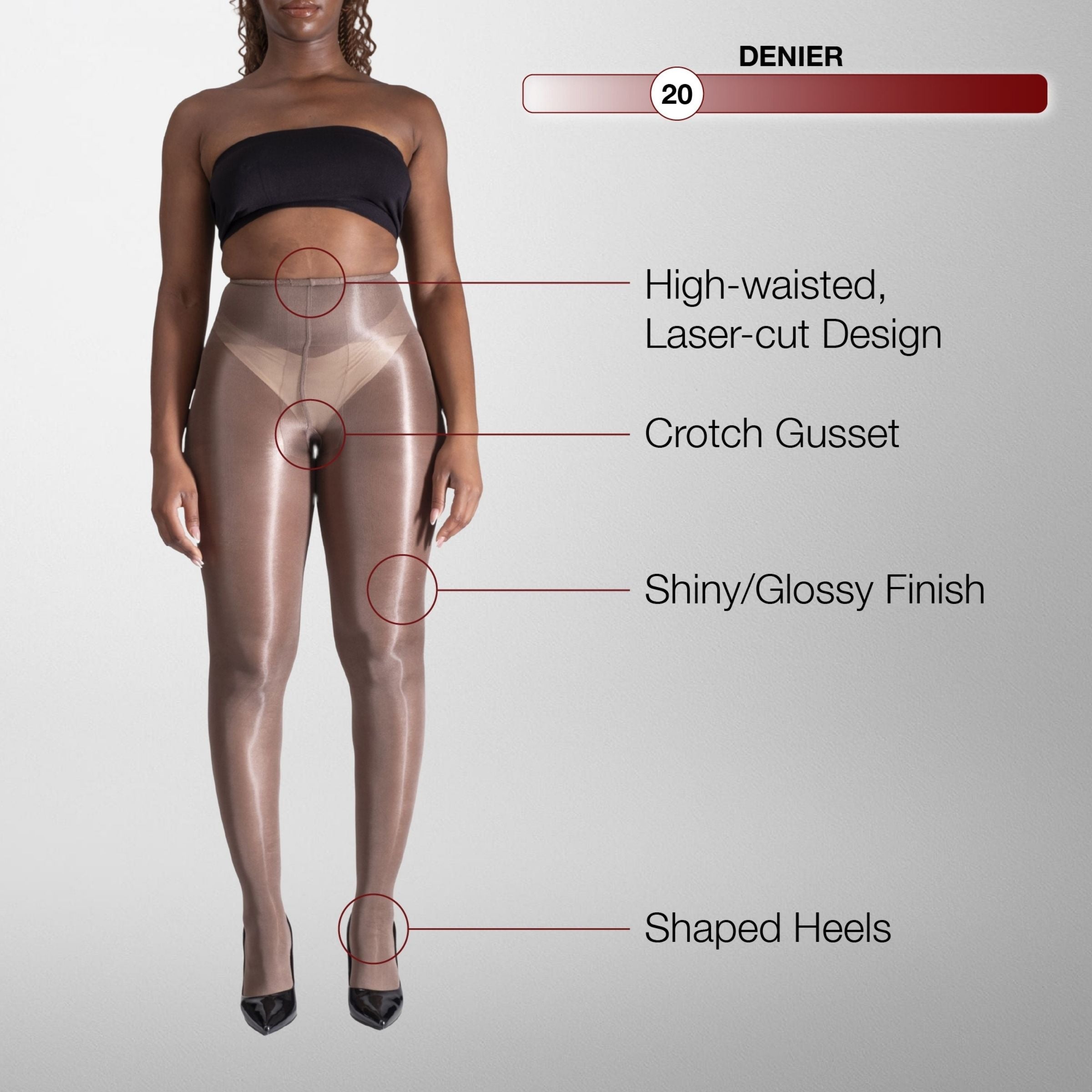 Lustrous Shiny Sheer Pantyhose