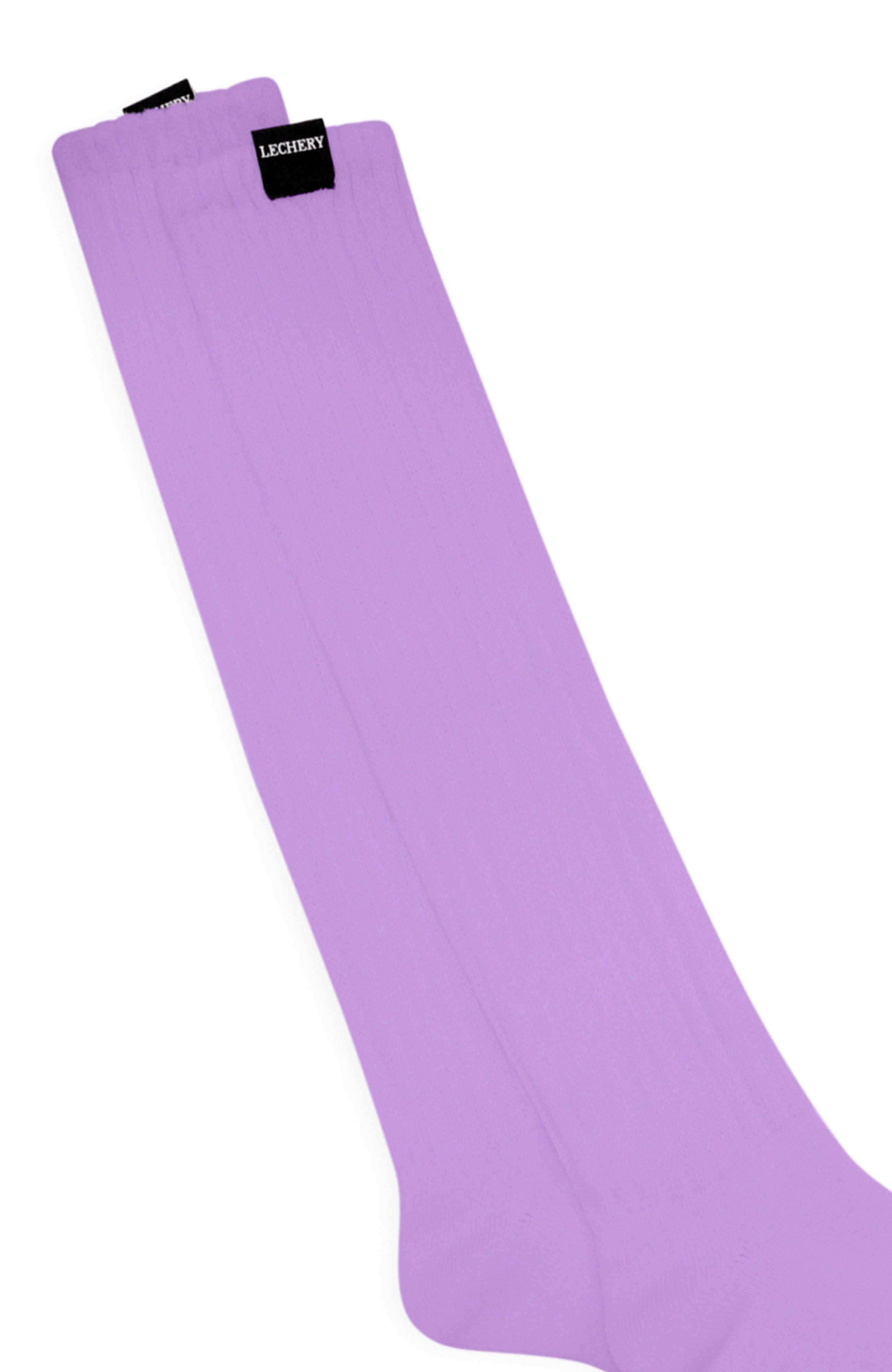 LECHERY® UNISEX SCRUNCH SLOUCHY SOCKS • LILAC