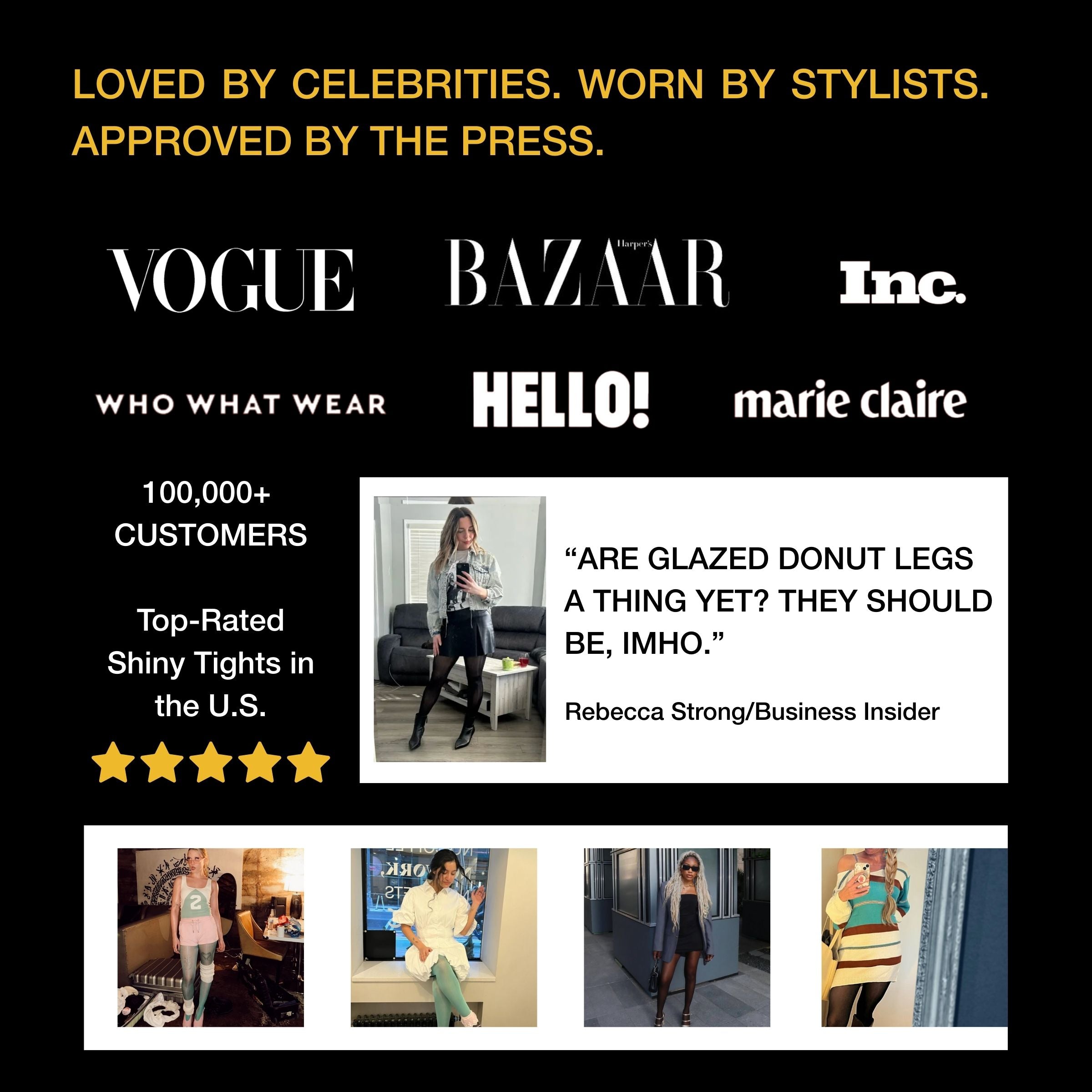 Lustrous Shiny Semi-Opaque Pantyhose