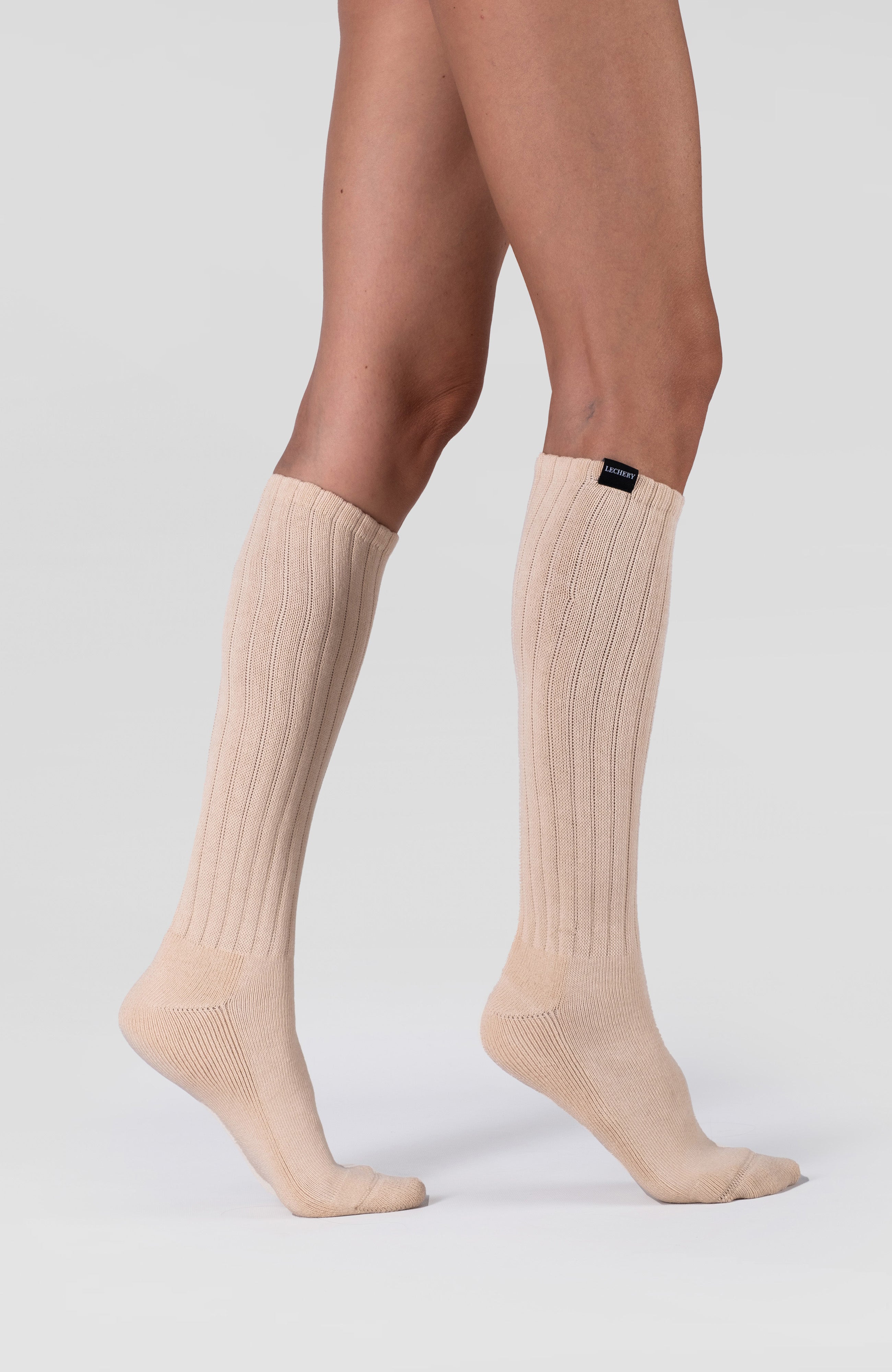 LECHERY® UNISEX SCRUNCH SLOUCHY SOCKS • IVORY