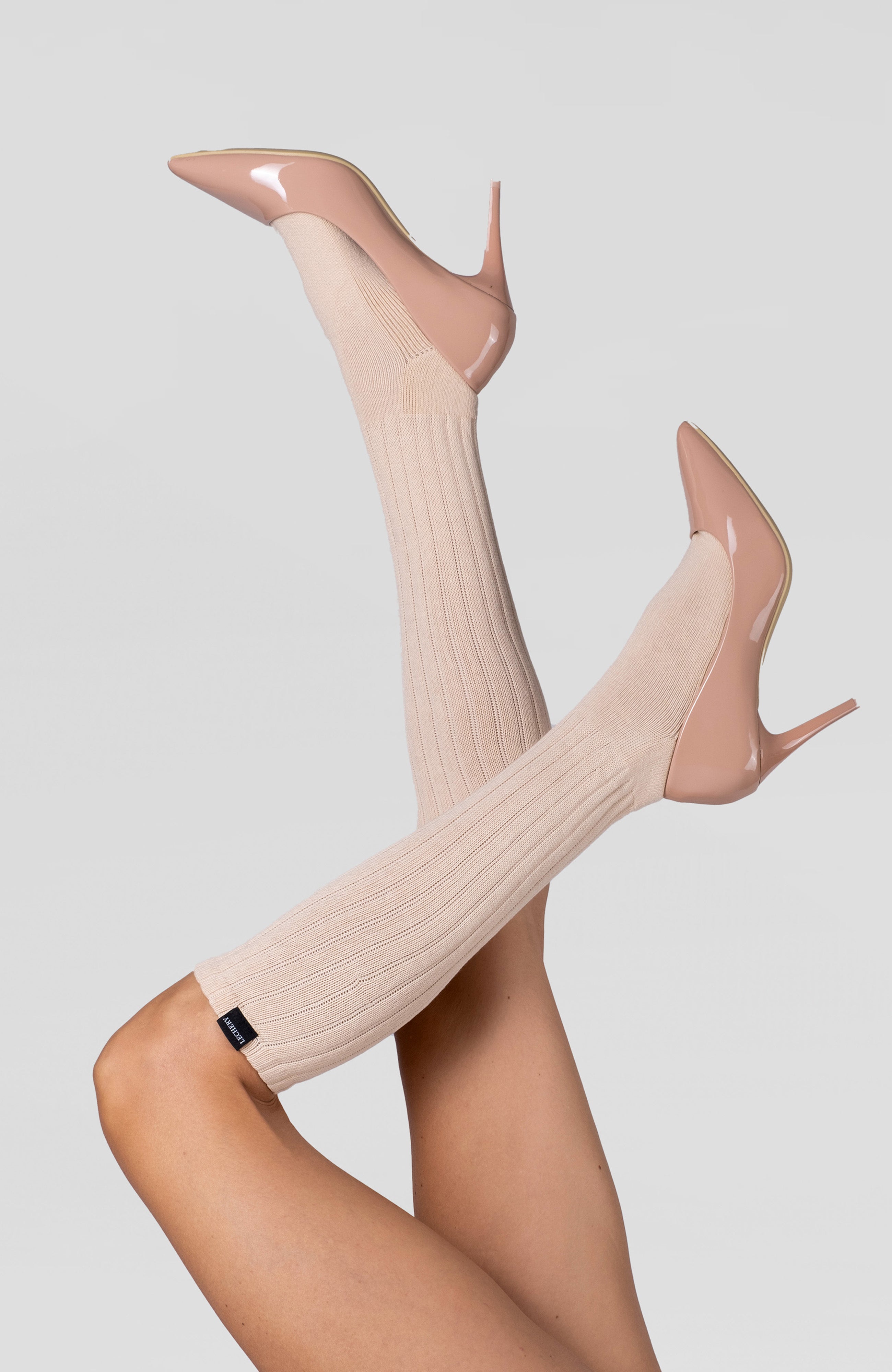 LECHERY® UNISEX SCRUNCH SLOUCHY SOCKS • IVORY