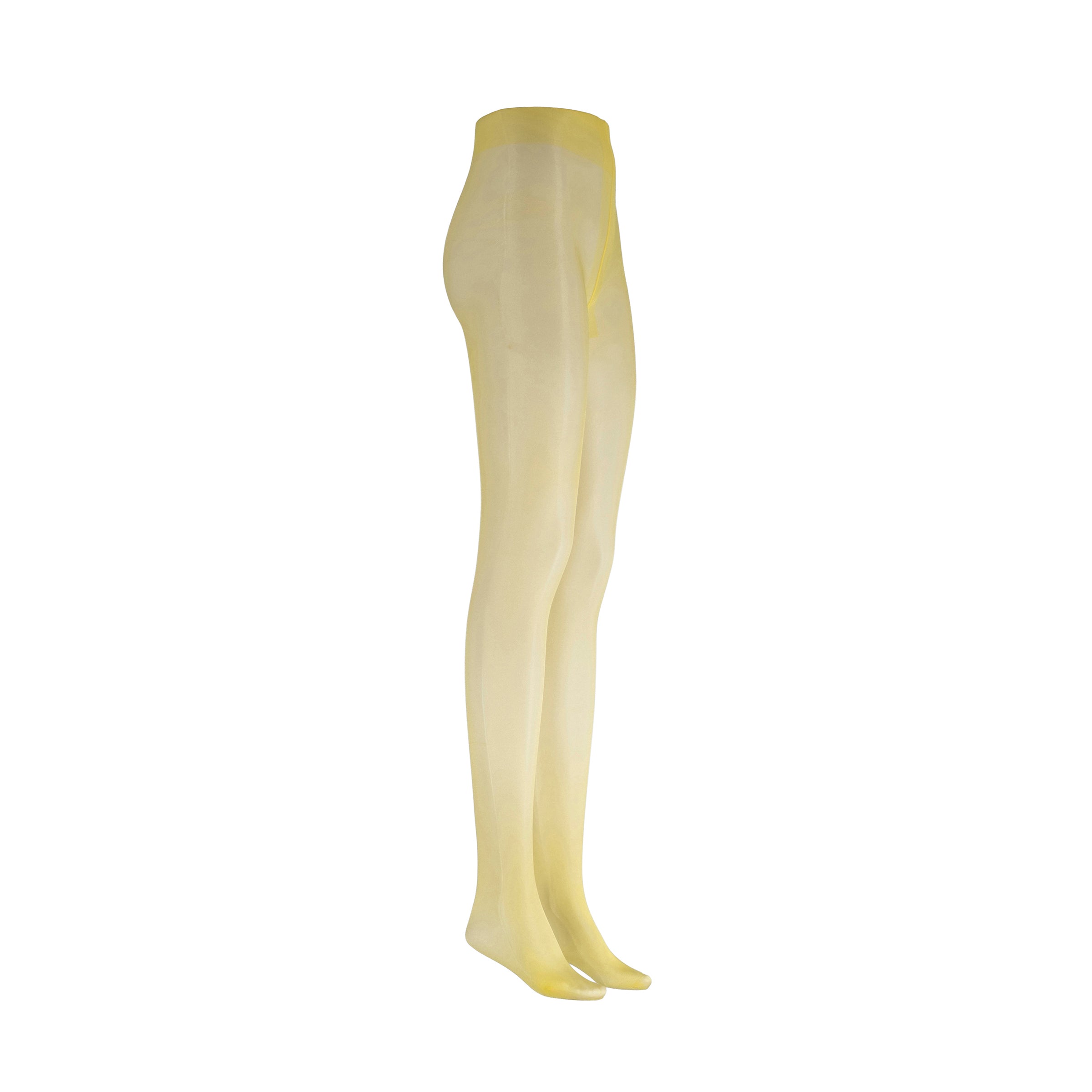 Beige thigh-high stockings on a white background