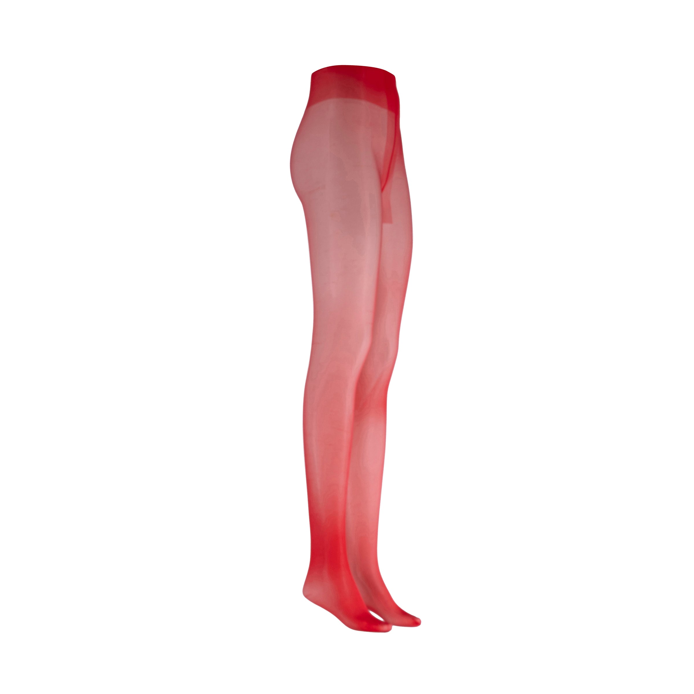 LECHERY® LUSTROUS SILKY SHINY 40 DENIER SEMI-OPAQUE PANTYHOSE TIGHTS • RED
