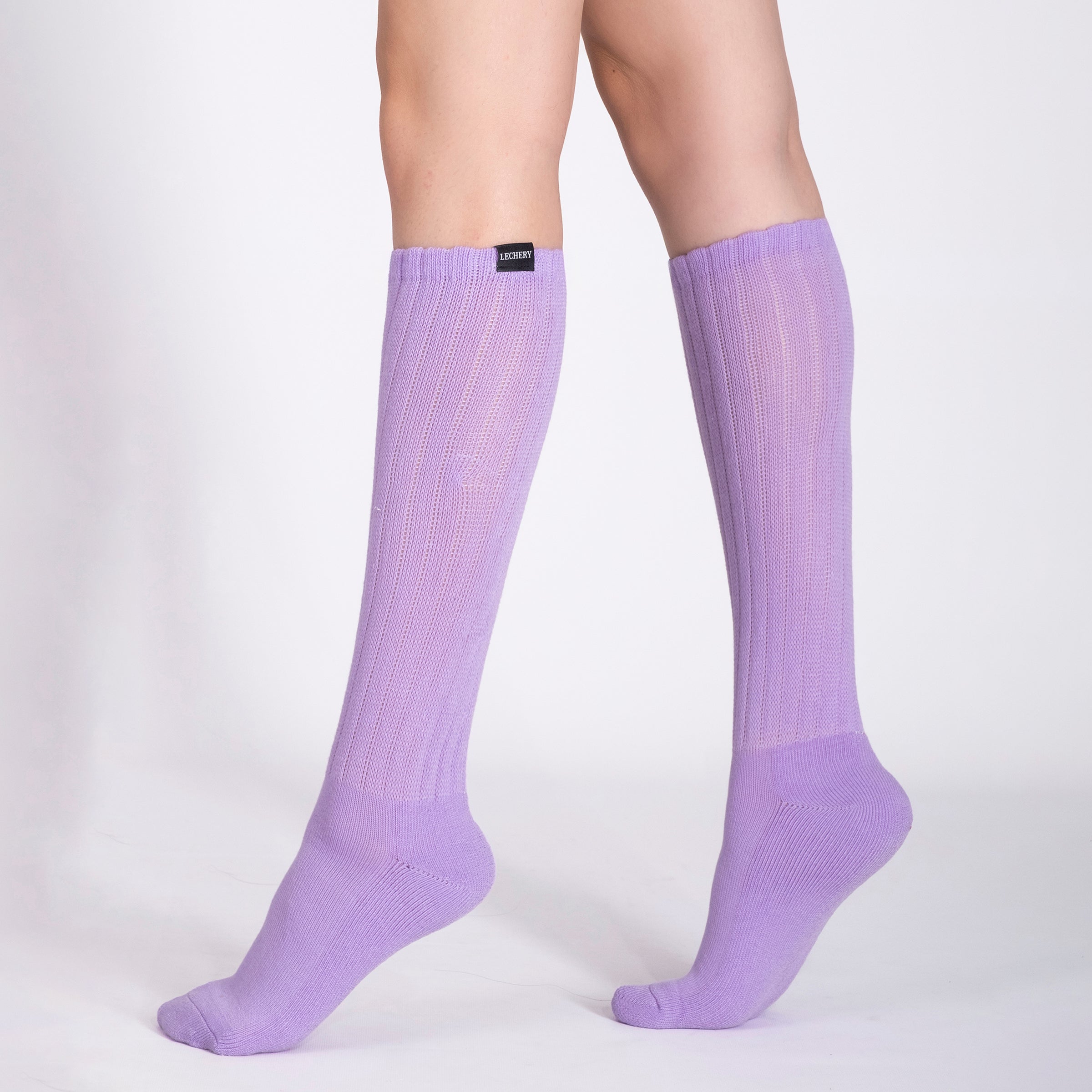 LECHERY® SCRUNCH SLOUCHY SOCKS • LILAC