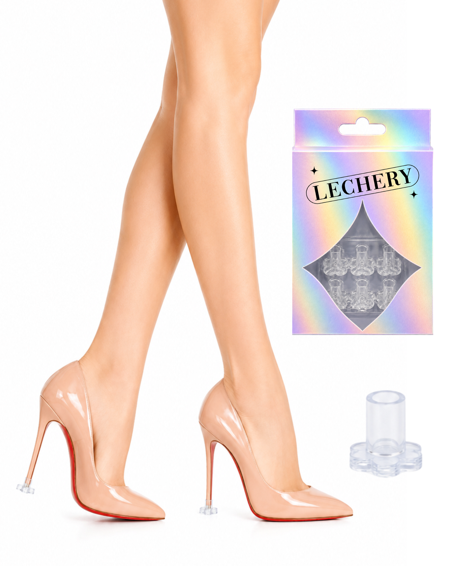 3-Pack Flower Heel Protectors