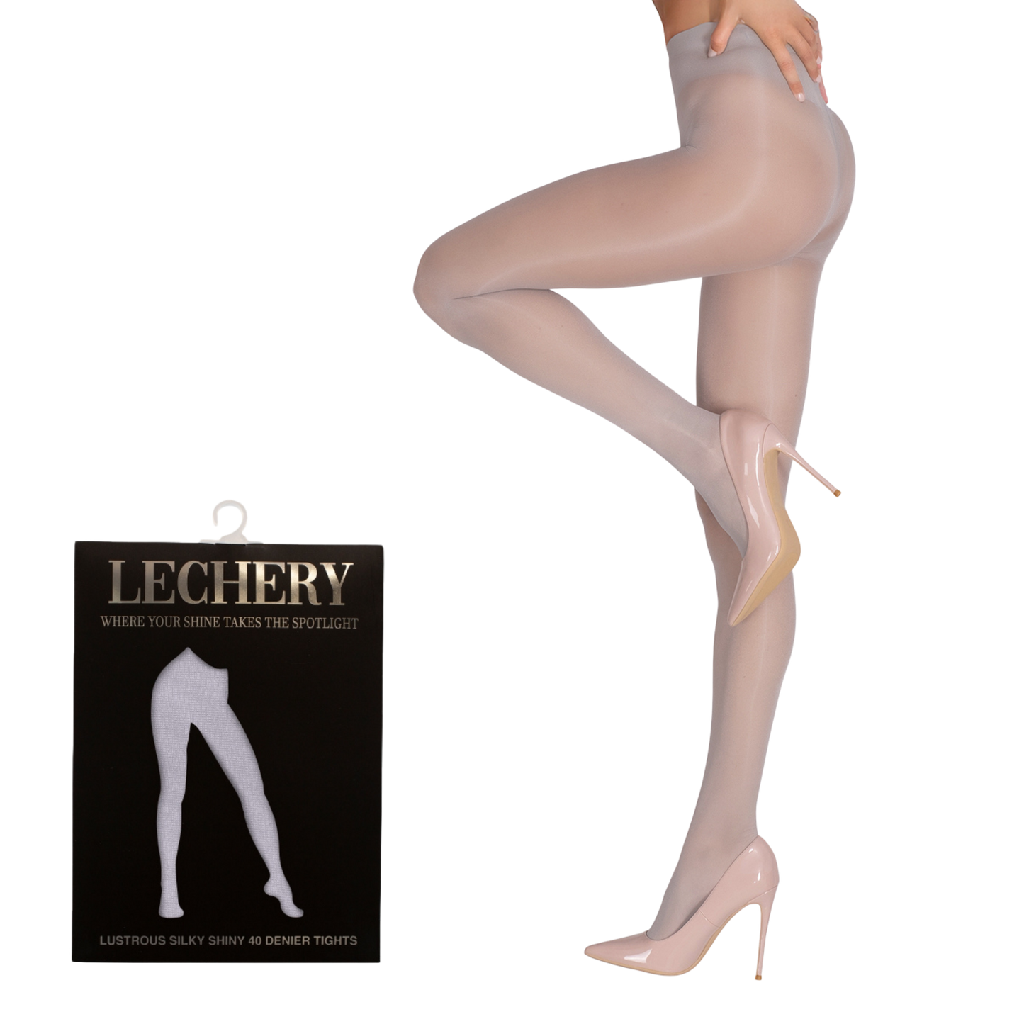 Lustrous Shiny Semi-Opaque Pantyhose
