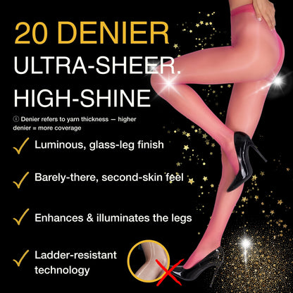 Lustrous Shiny Sheer Pantyhose