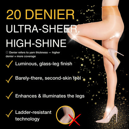 Lustrous Shiny Sheer Pantyhose