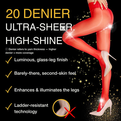 Lustrous Shiny Sheer Pantyhose