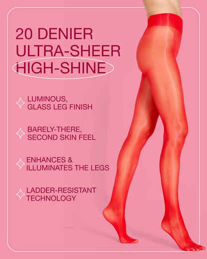 Lustrous Shiny Sheer Pantyhose