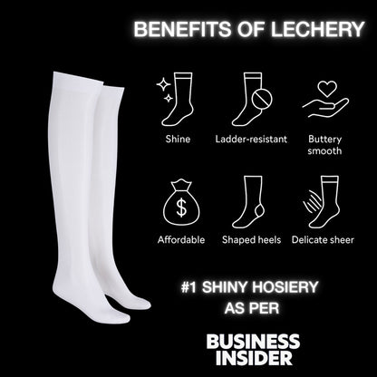 Lustrous Shiny Sheer Knee-Highs (2-Pack)