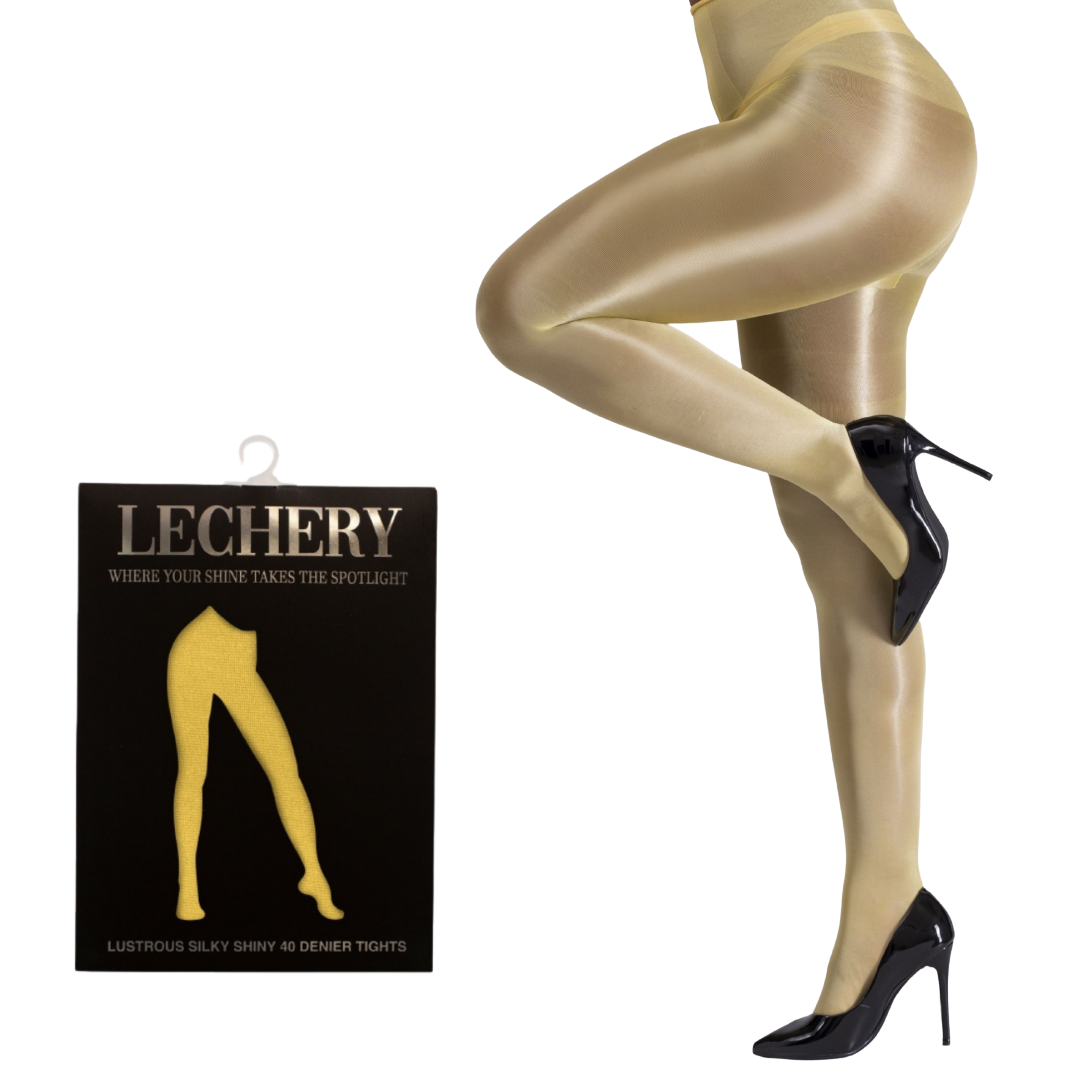 Lustrous Shiny Semi-Opaque Pantyhose