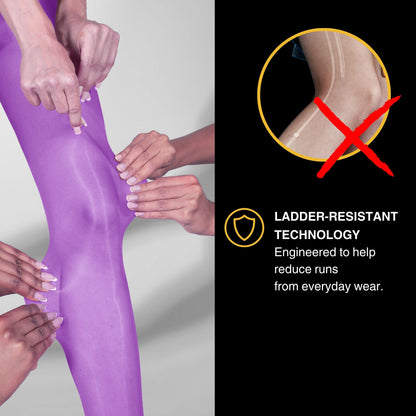 Lustrous Shiny Semi-Opaque Pantyhose