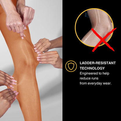 Lustrous Shiny Semi-Opaque Pantyhose