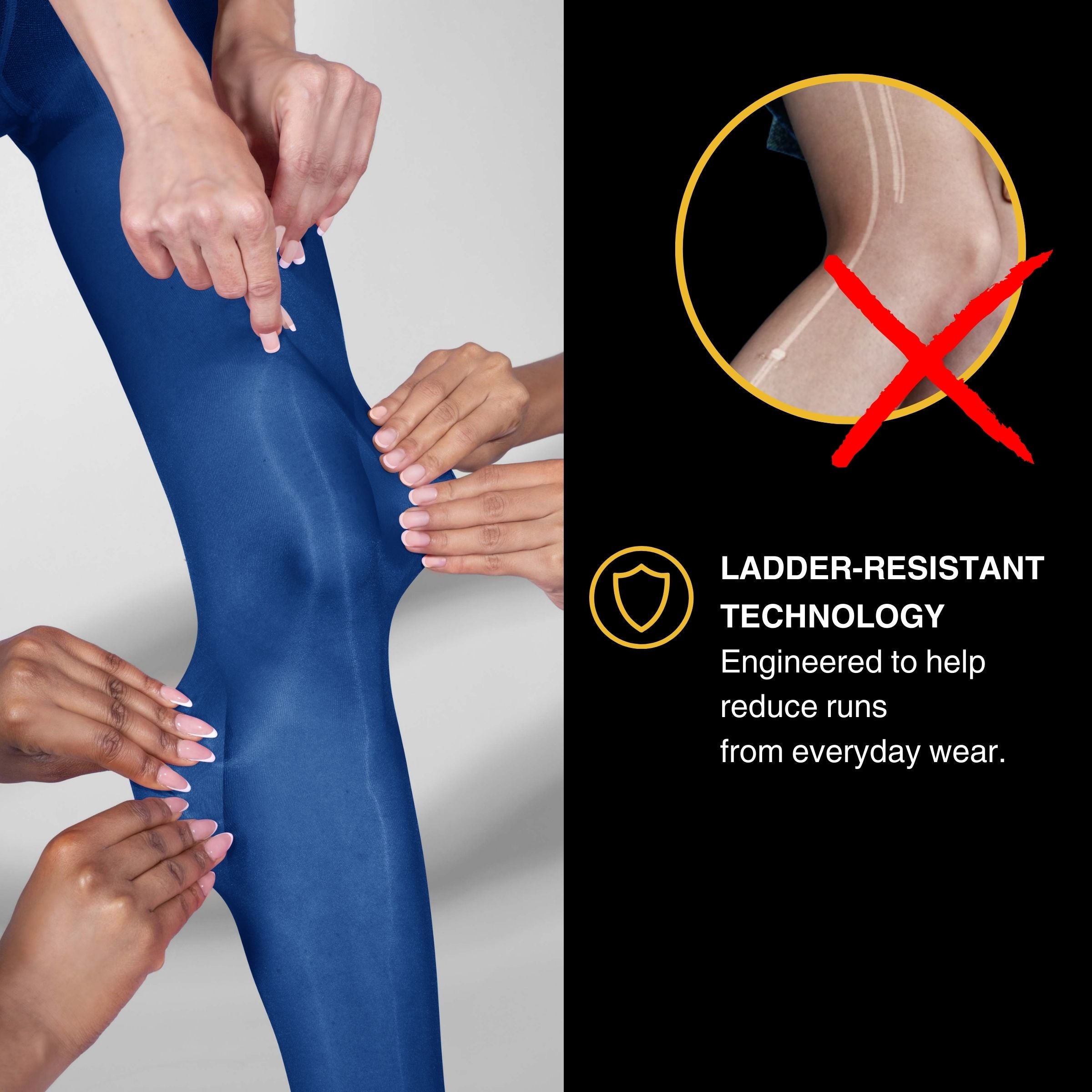 Lustrous Shiny Semi-Opaque Pantyhose