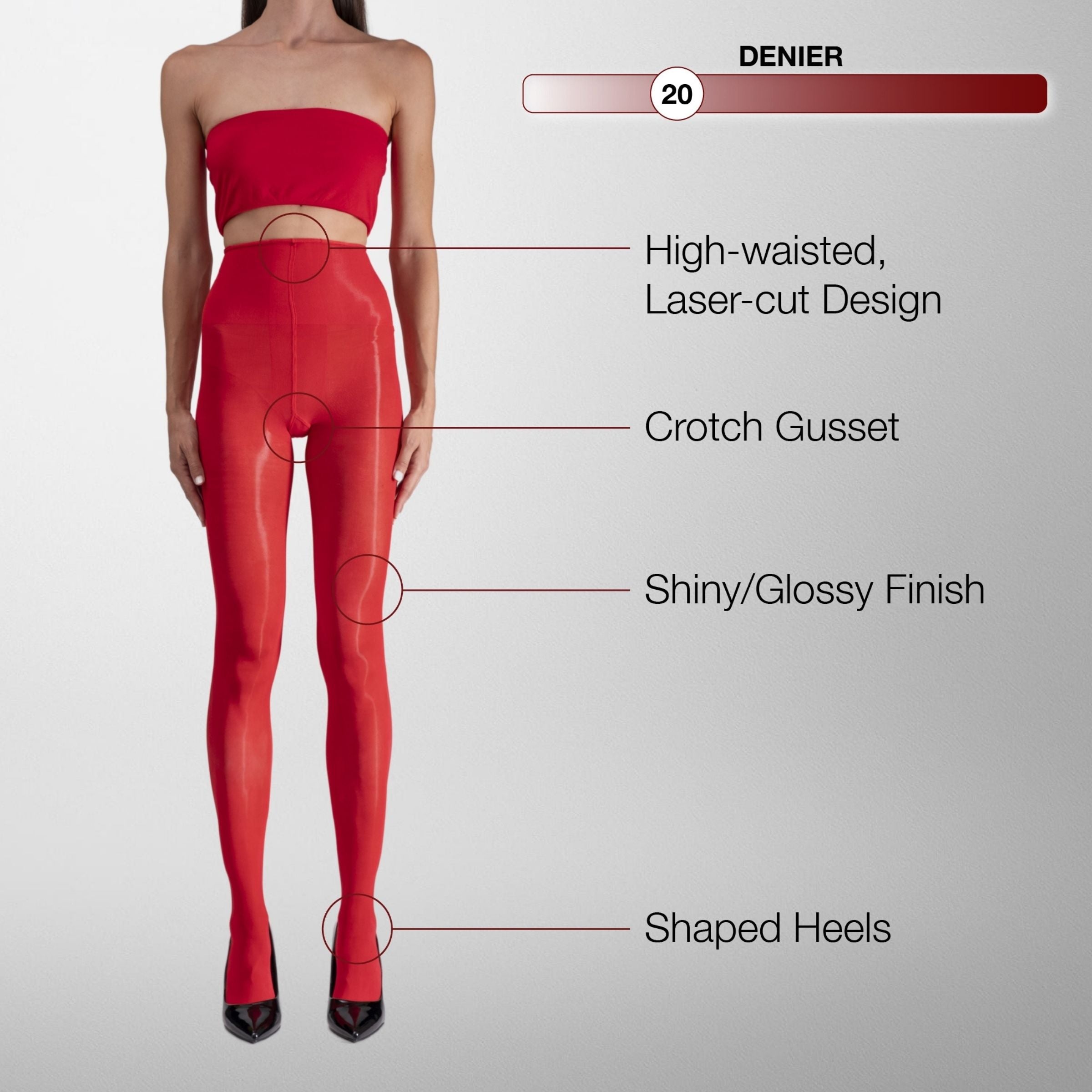 Lustrous Shiny Sheer Pantyhose