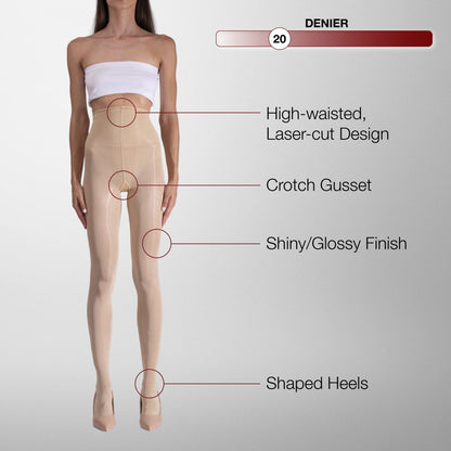 Lustrous Shiny Sheer Pantyhose