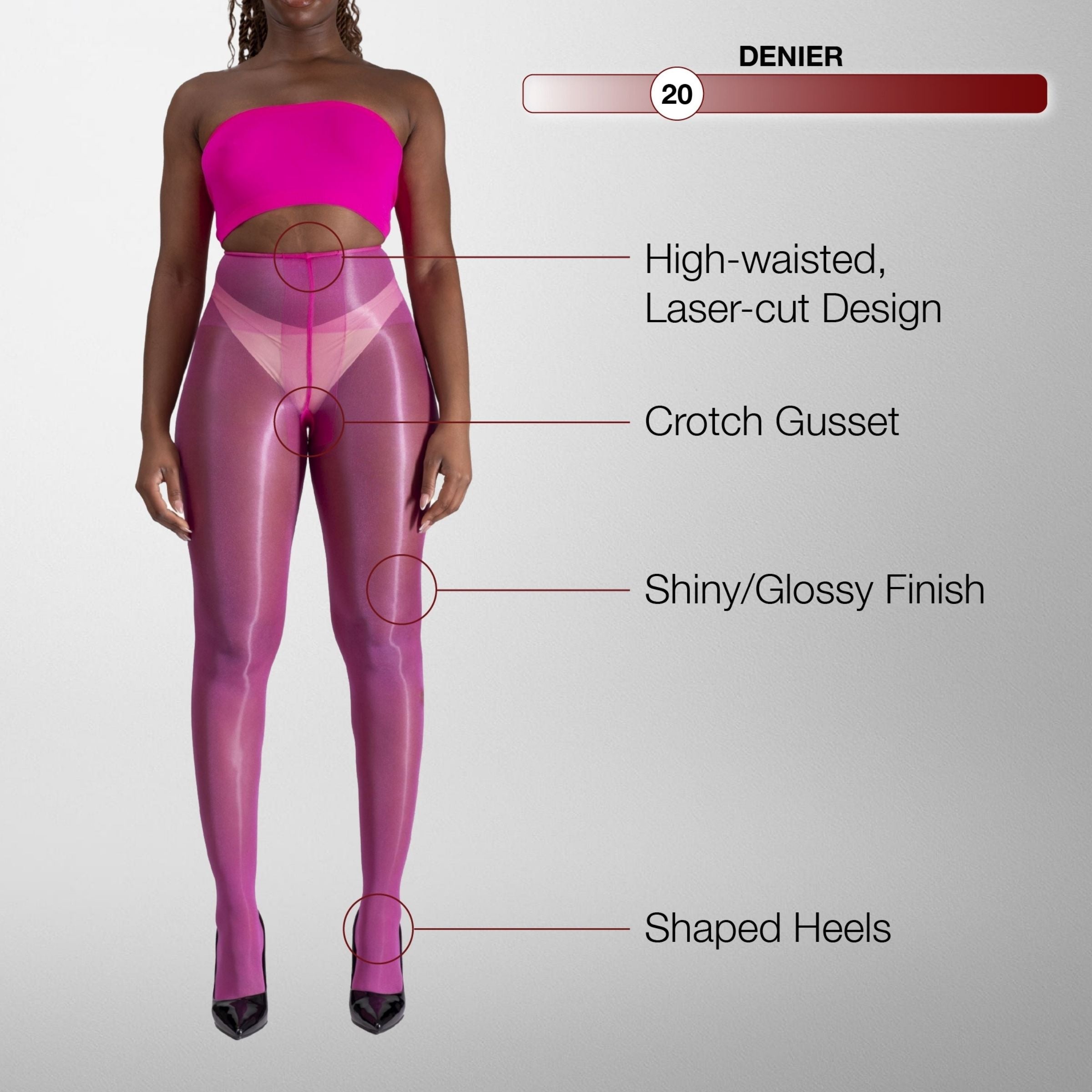 Lustrous Shiny Sheer Pantyhose