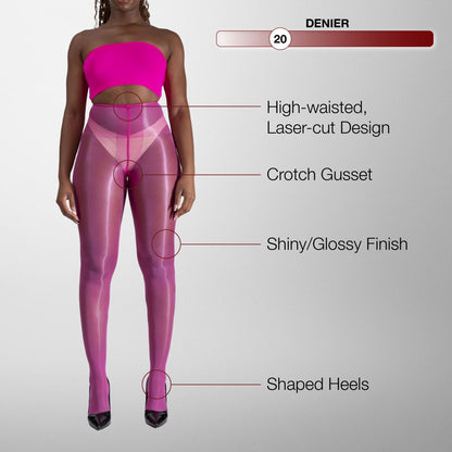 Lustrous Shiny Sheer Pantyhose