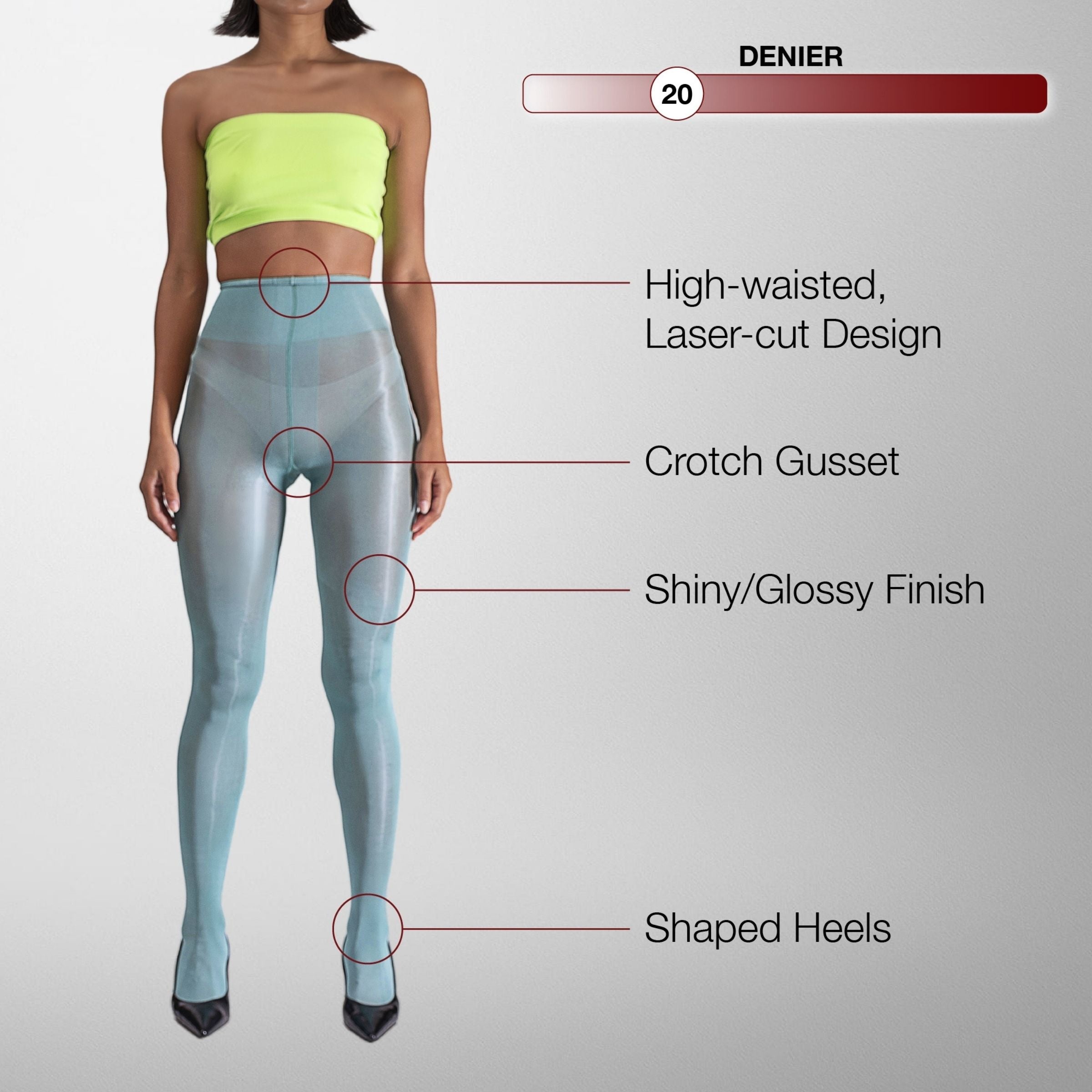 Lustrous Shiny Sheer Pantyhose