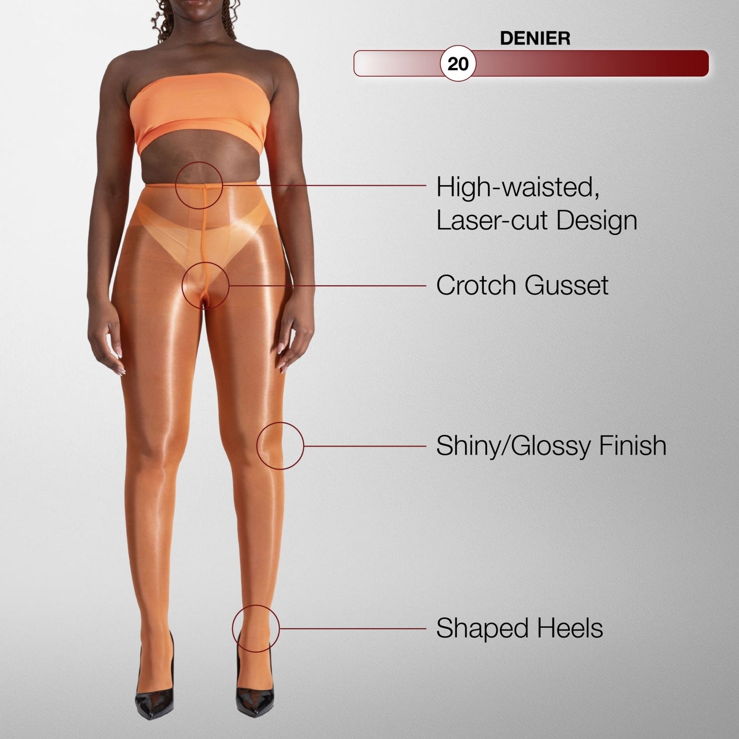 Lustrous Shiny Sheer Pantyhose