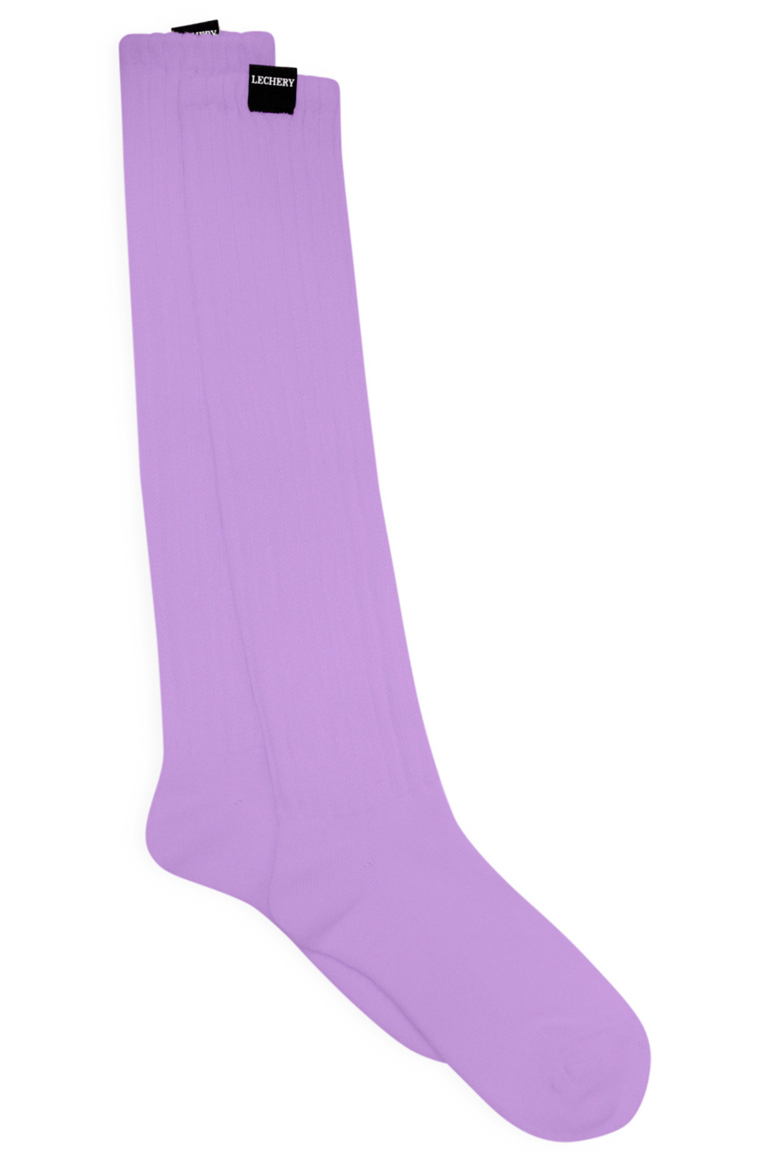 LECHERY® UNISEX SCRUNCH SLOUCHY SOCKS • LILAC