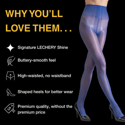 Lustrous Shiny Semi-Opaque Pantyhose