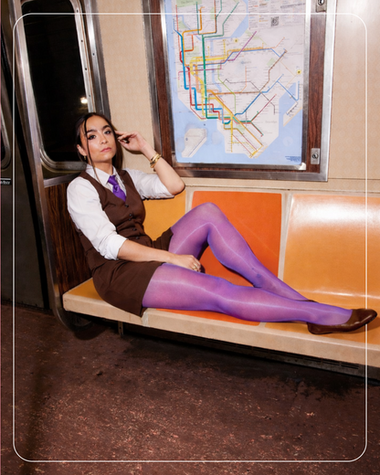 Lustrous Shiny Semi-Opaque Pantyhose