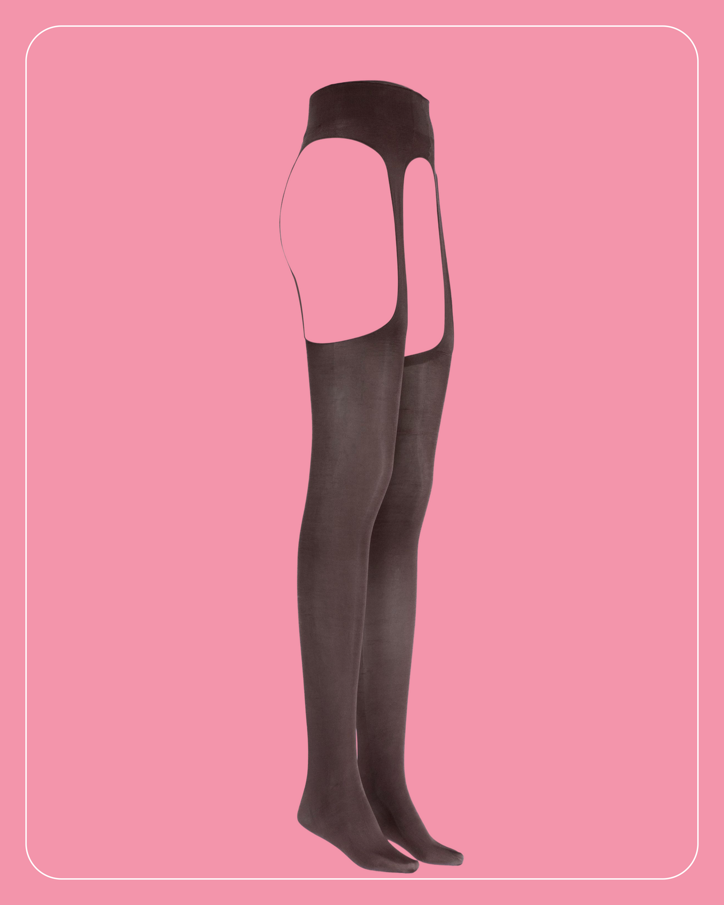 Lustrous Sheer Suspender Crotchless Tights