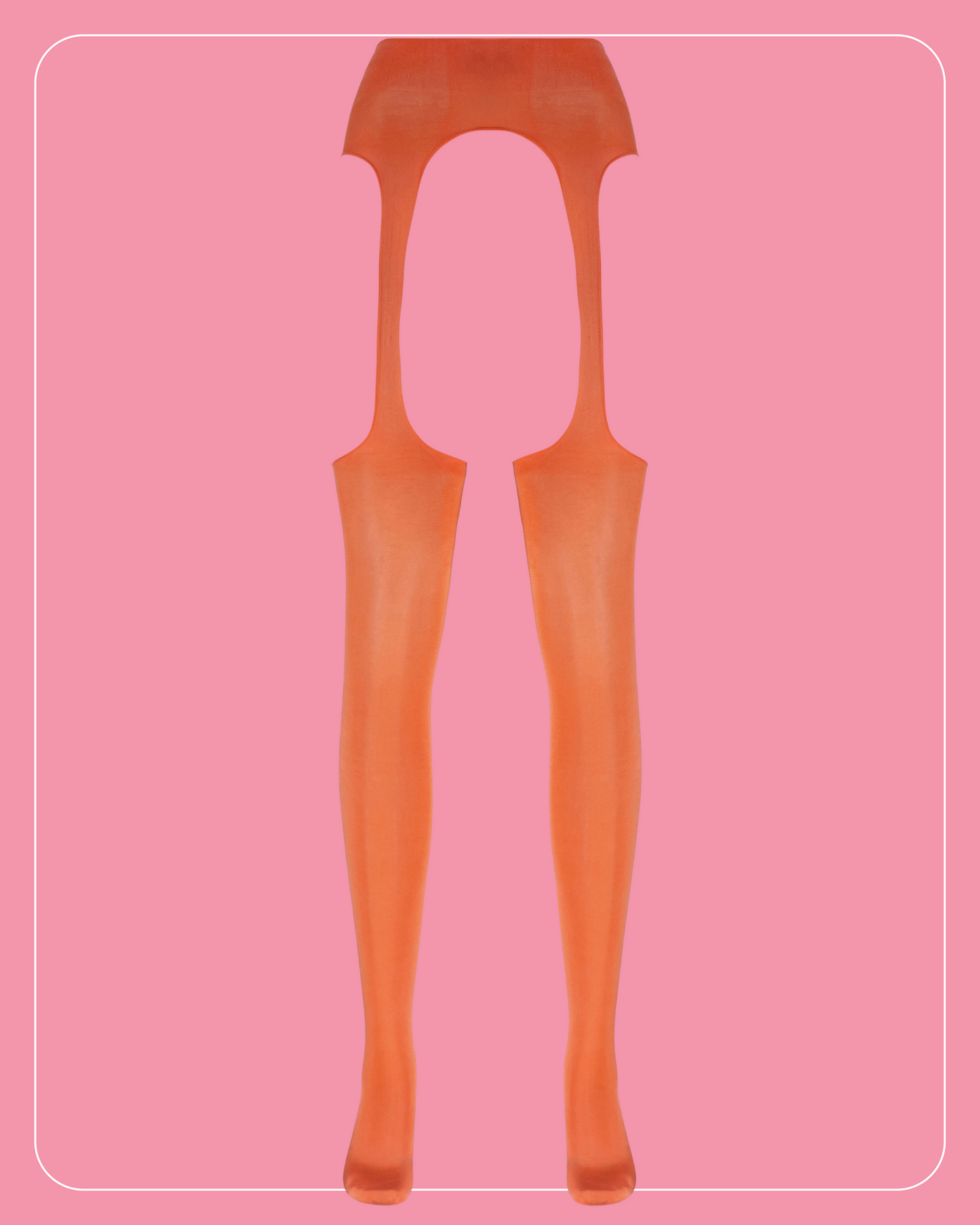 Lustrous Sheer Suspender Crotchless Tights