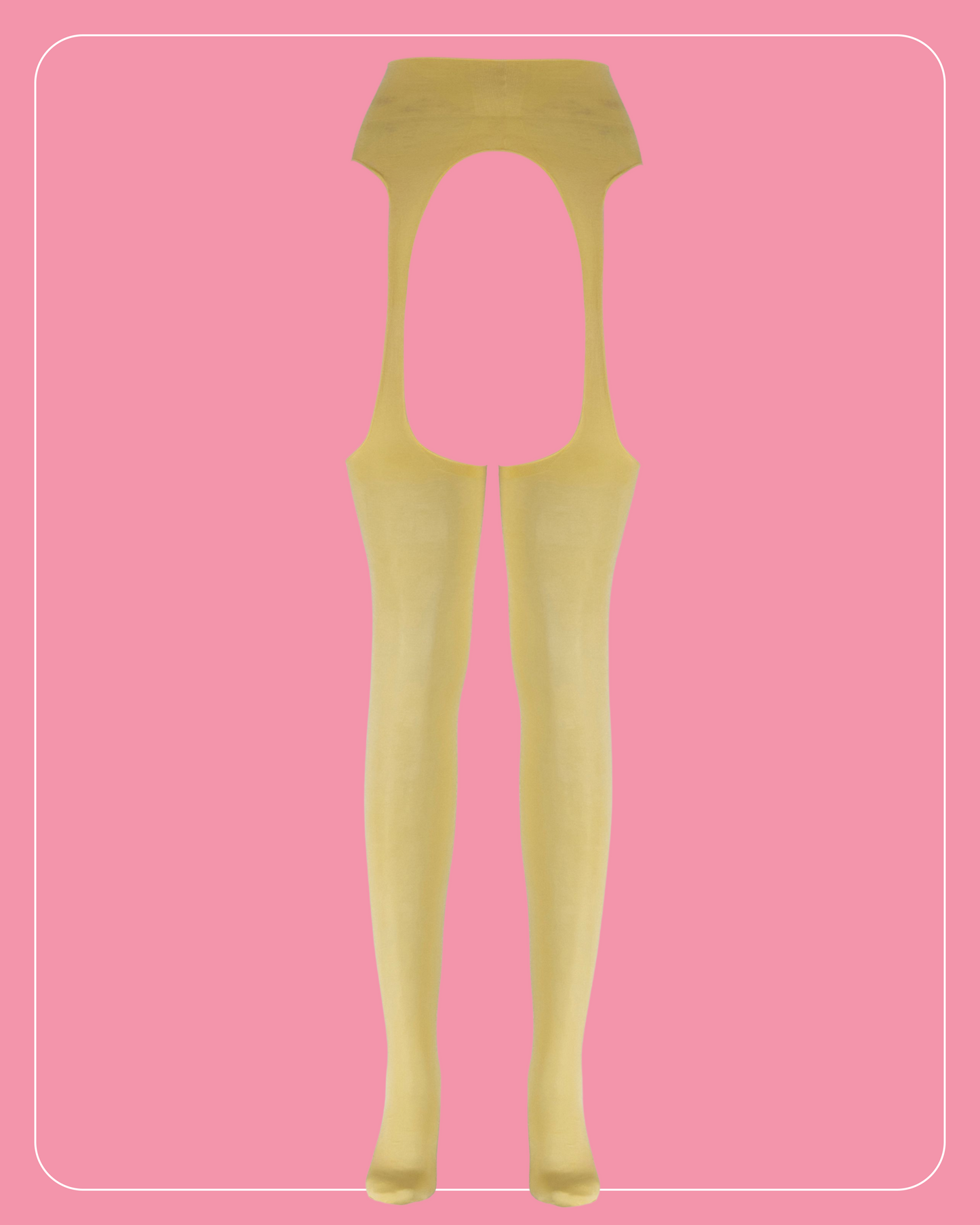 Lustrous Sheer Suspender Crotchless Tights