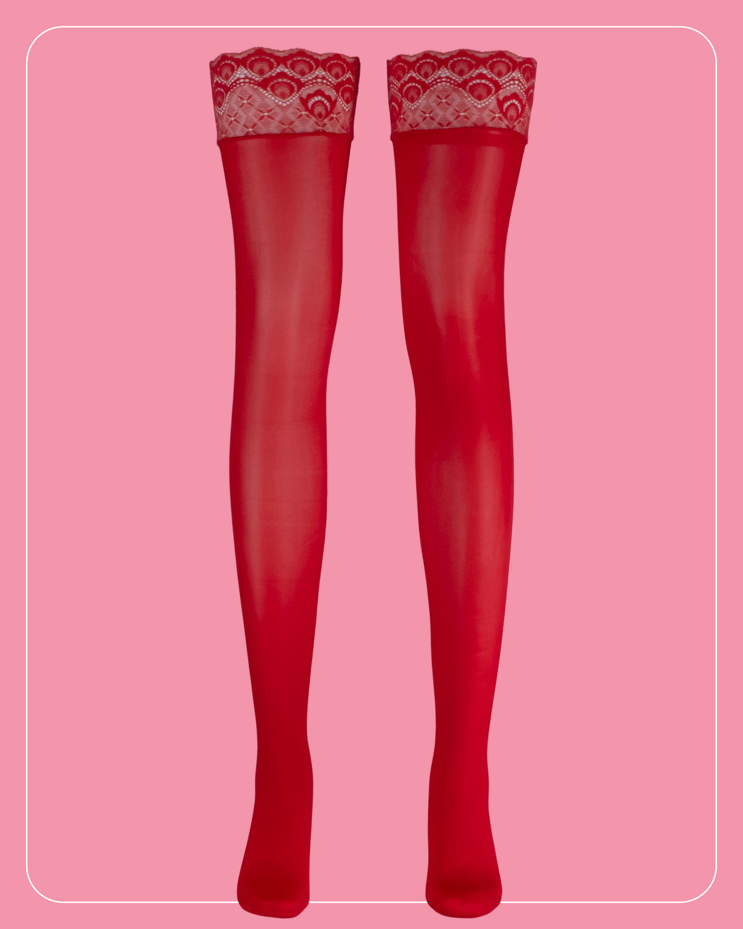 Lustrous Shiny Sheer Thigh-Highs