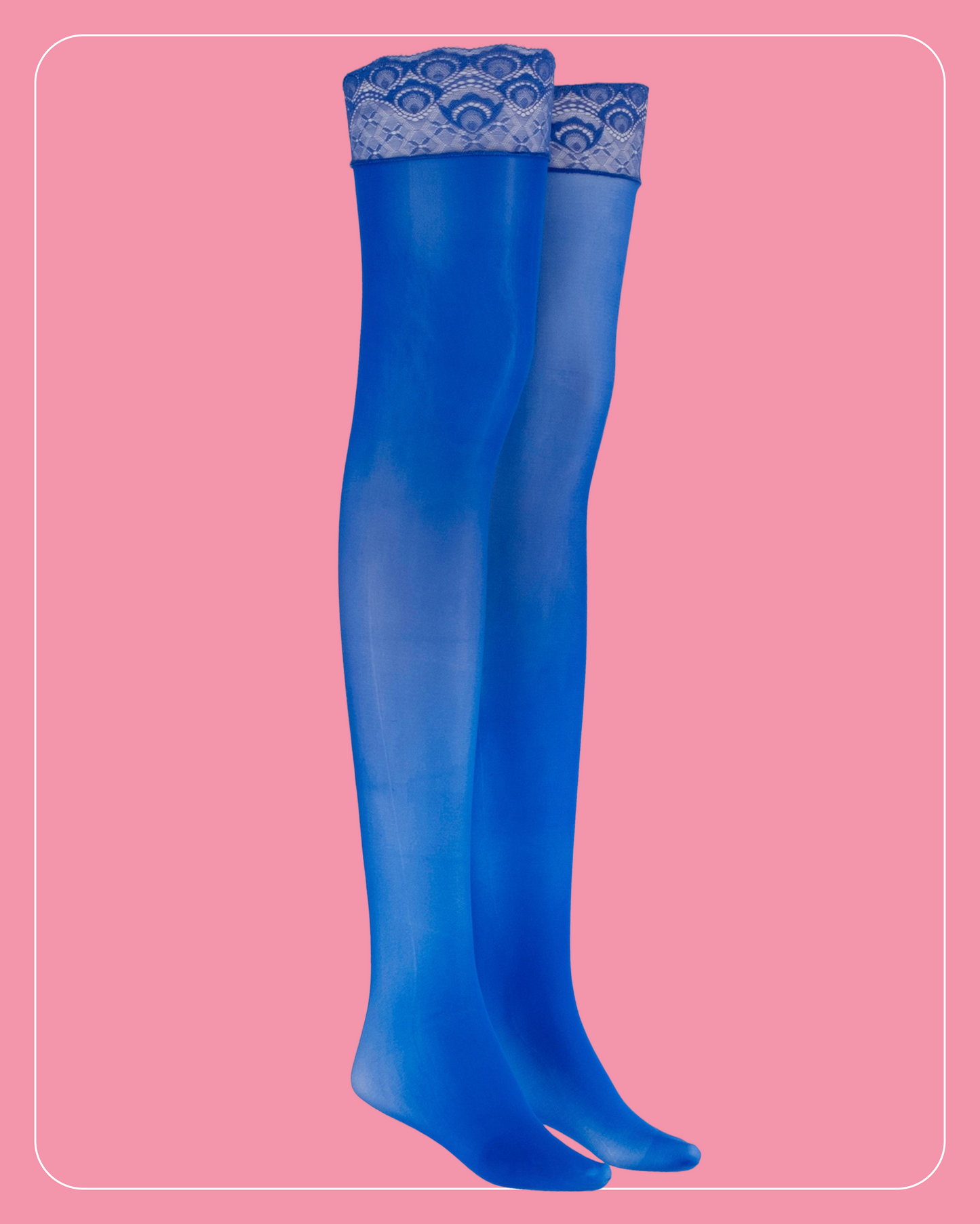 Lustrous Shiny Sheer Thigh-Highs