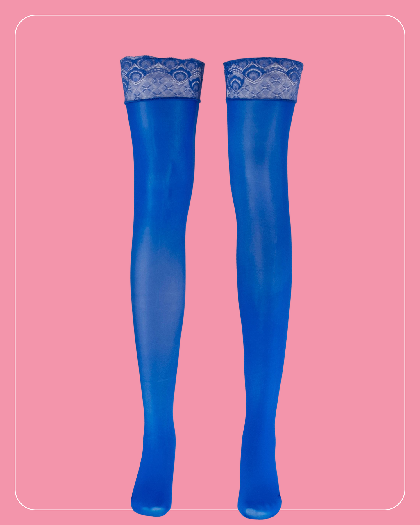 Lustrous Shiny Sheer Thigh-Highs