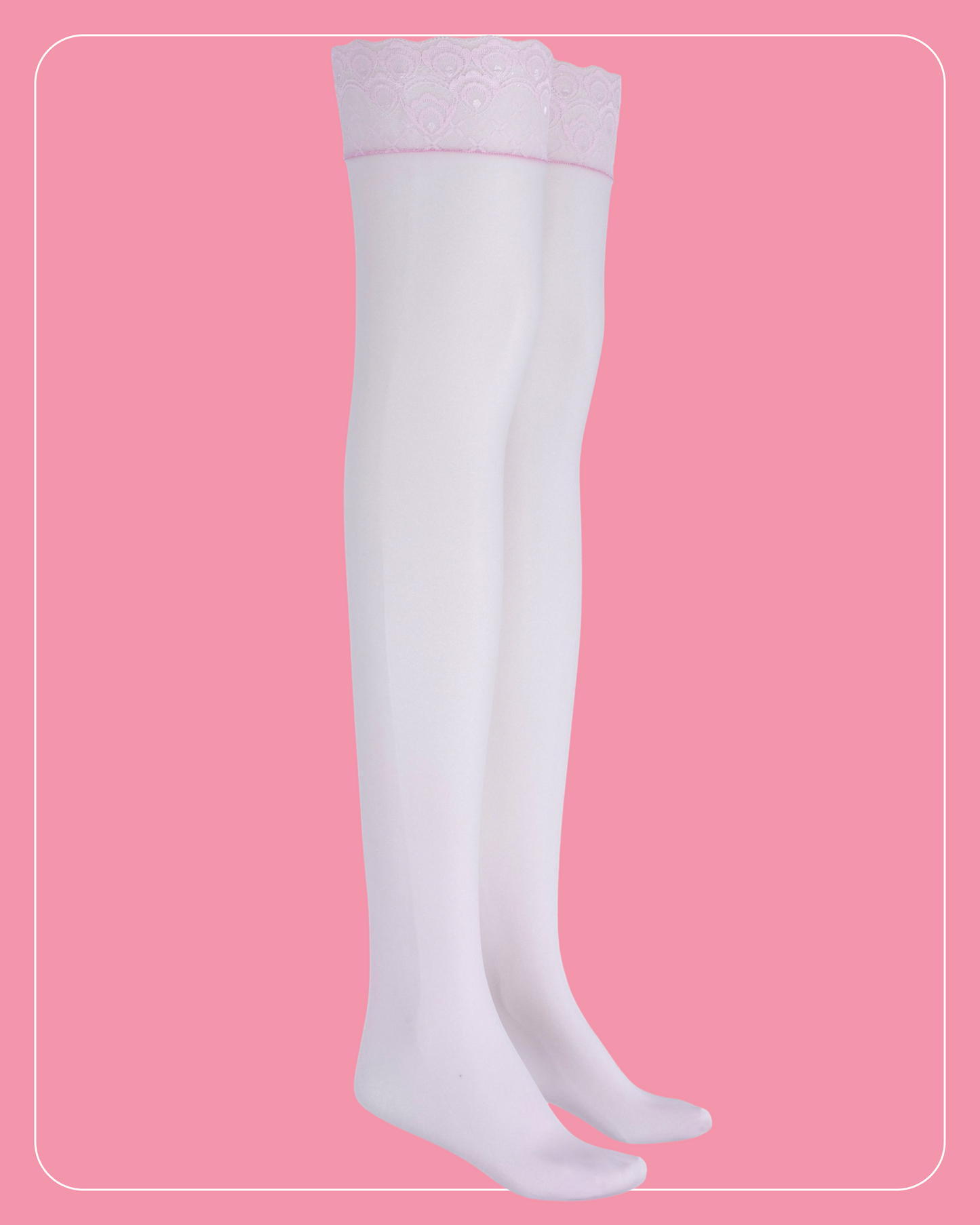 Lustrous Shiny Sheer Thigh-Highs