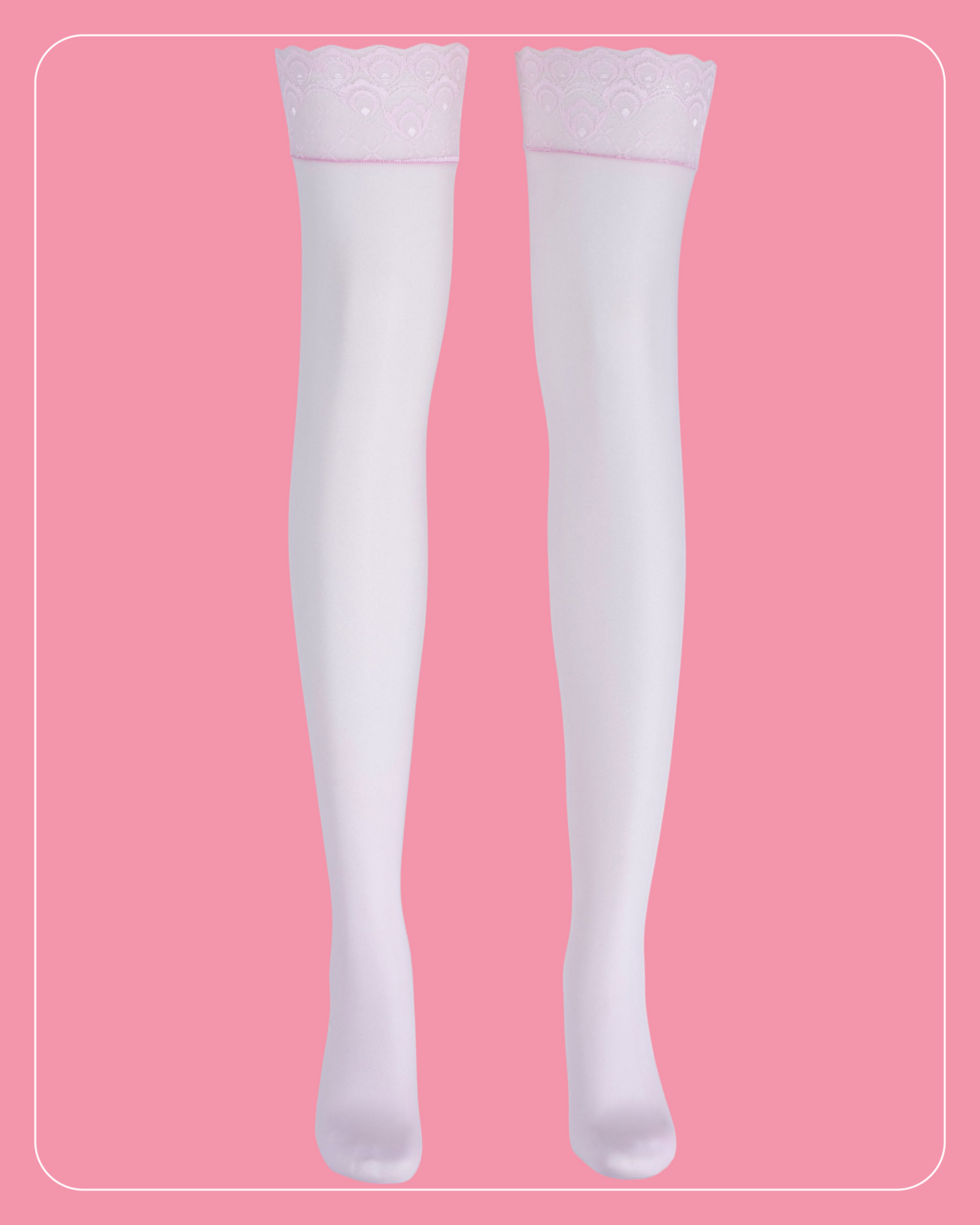 Lustrous Shiny Sheer Thigh-Highs