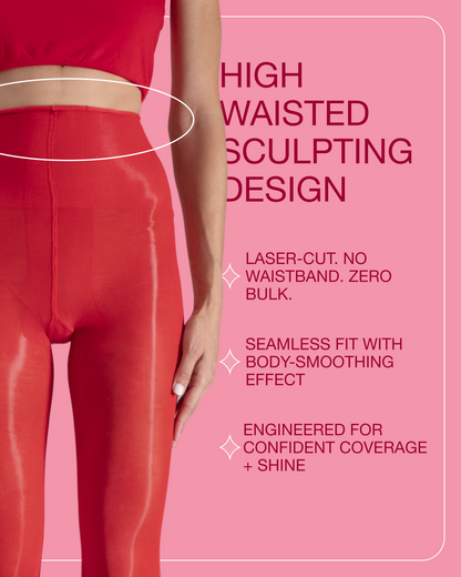 Lustrous Shiny Semi-Opaque Pantyhose
