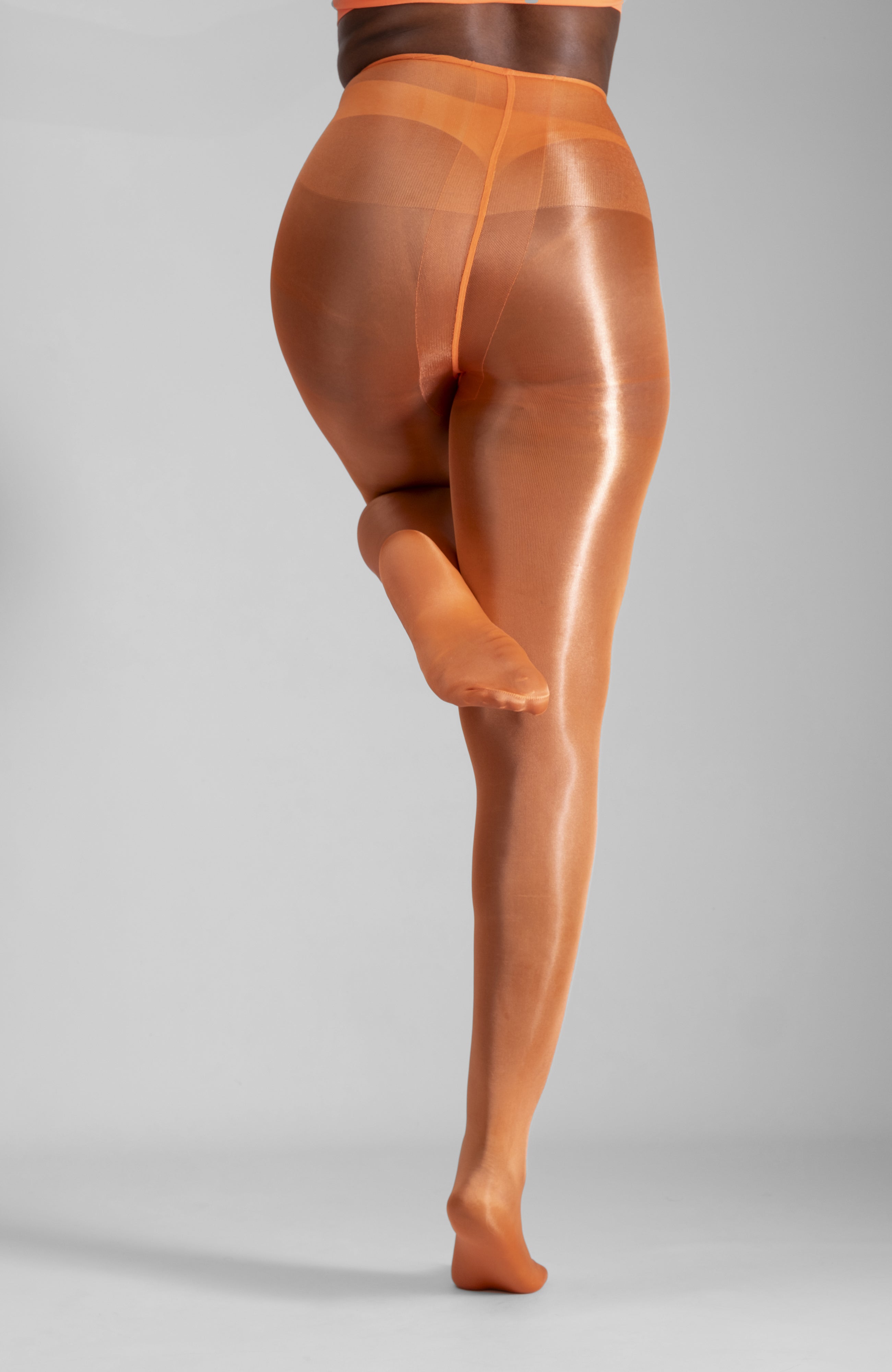 LECHERY® LUSTROUS SILKY SHINY 20 DENIER PANTYHOSE - ORANGE