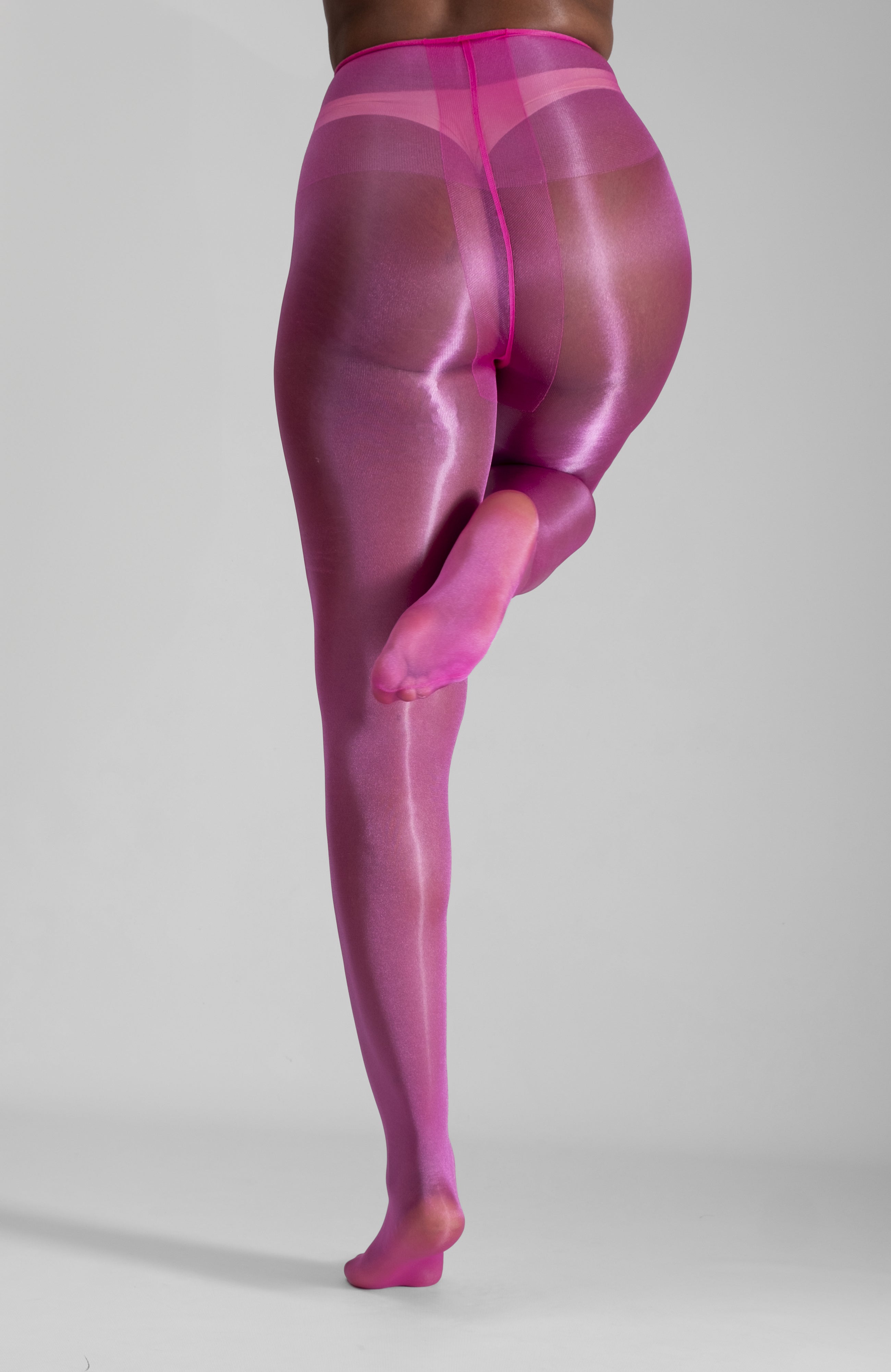 LECHERY® LUSTROUS SILKY SHINY 20 DENIER PANTYHOSE - PINK-4