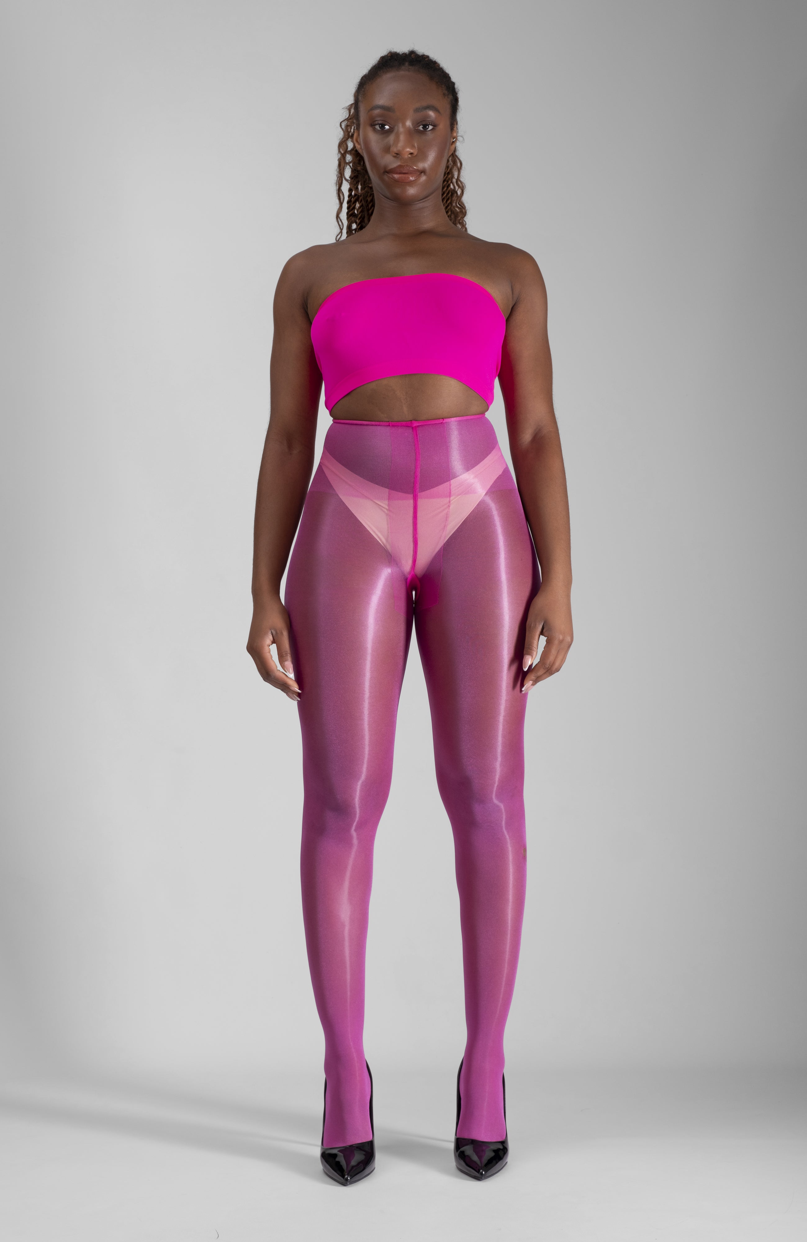 LECHERY® LUSTROUS SILKY SHINY 20 DENIER PANTYHOSE - PINK