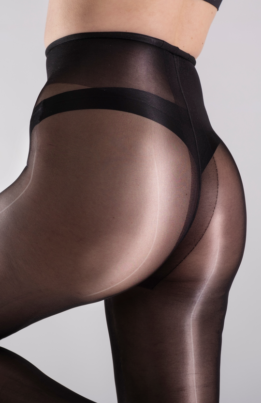 LUSTROUS SILKY SHINY 40 DENIER TIGHTS LECHERY NEW YORK