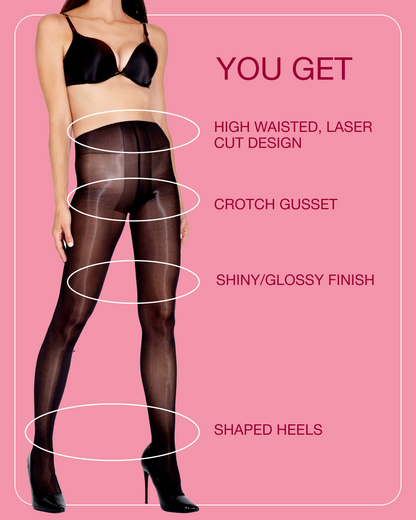 Lustrous Shiny Sheer Pantyhose