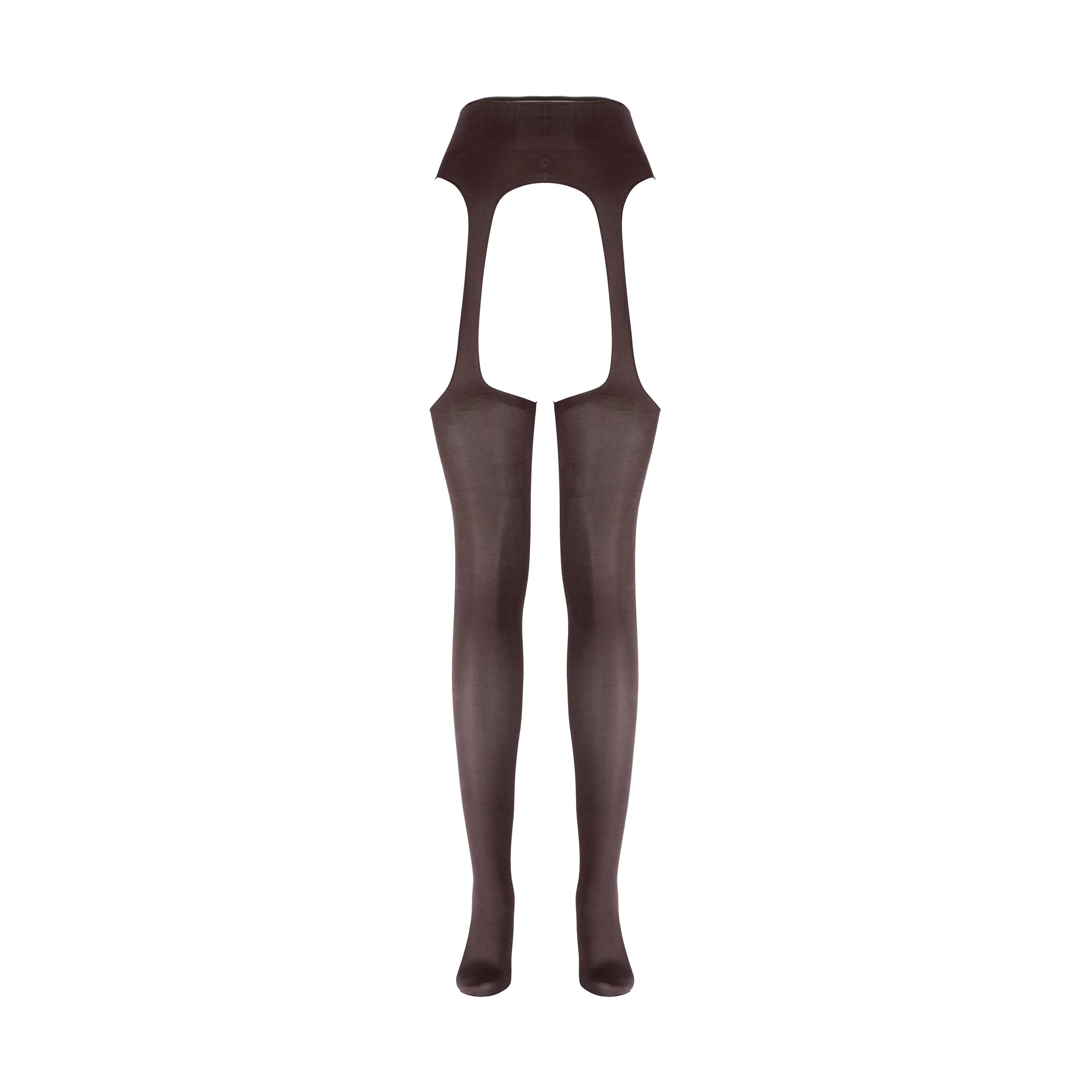 Brown tights on a white background