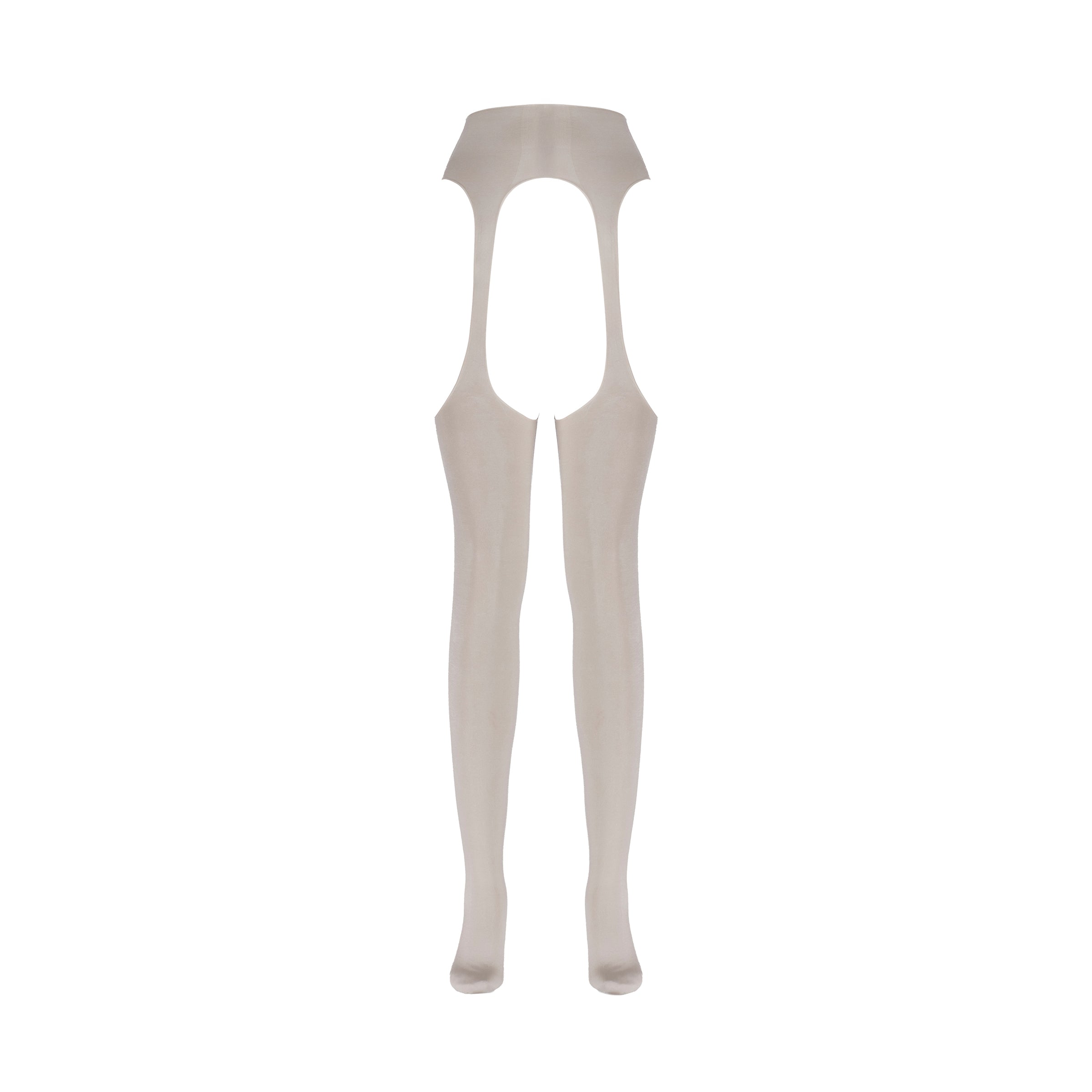 Beige tights on a white background