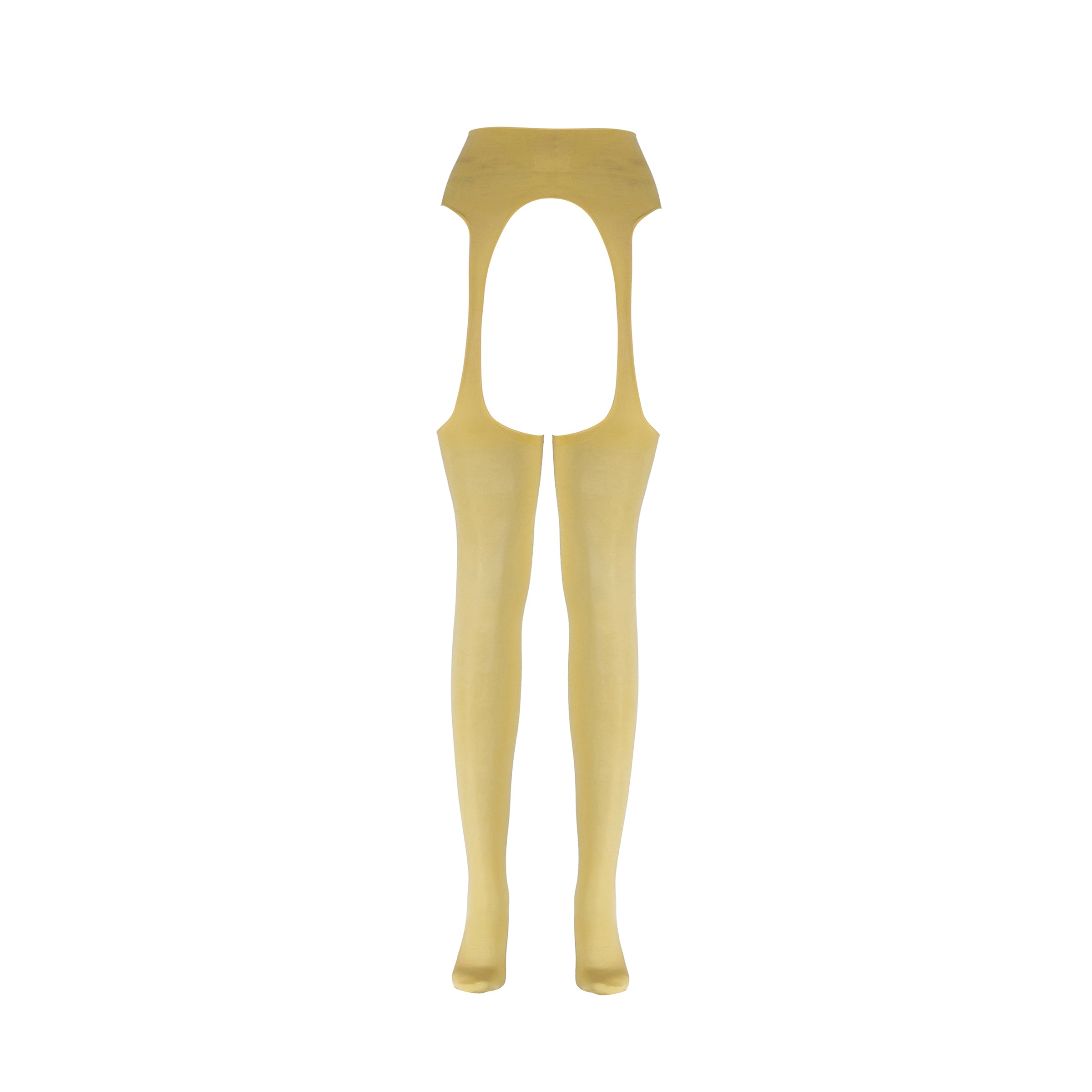 Beige tights on a white background